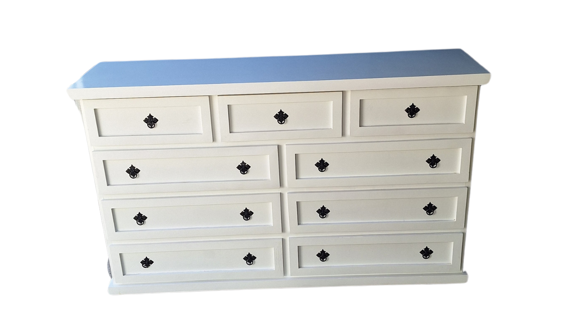 Comoda Rustica Blanca 150 Braga-5