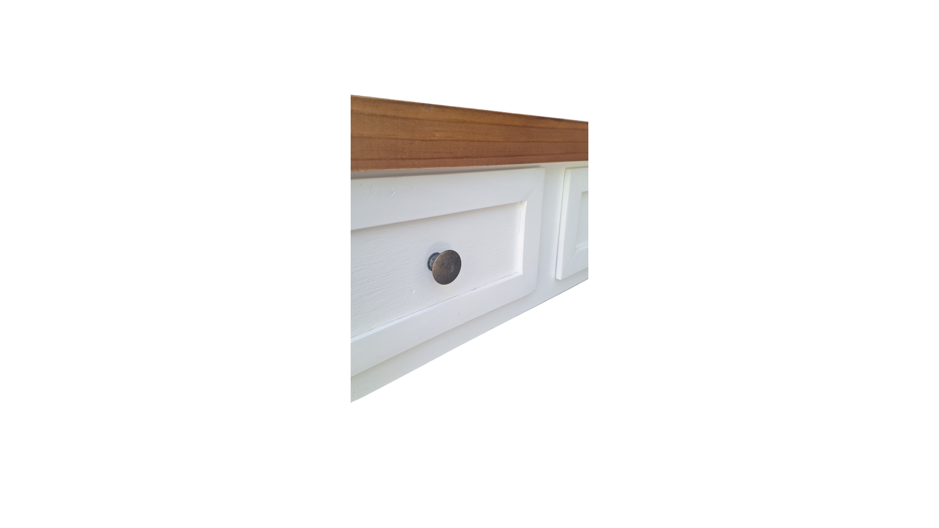 Mesa De Centro Rustica Bicolor Blanca Avezzano-4