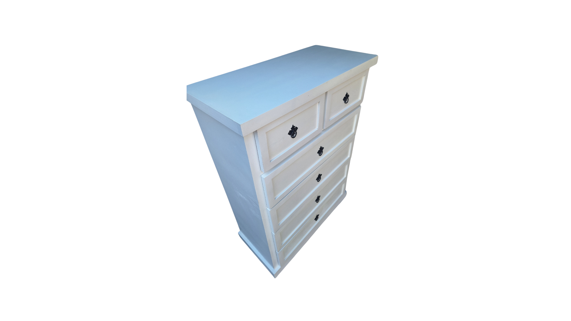 Comoda Rustica Crotona 6 Blanco-3