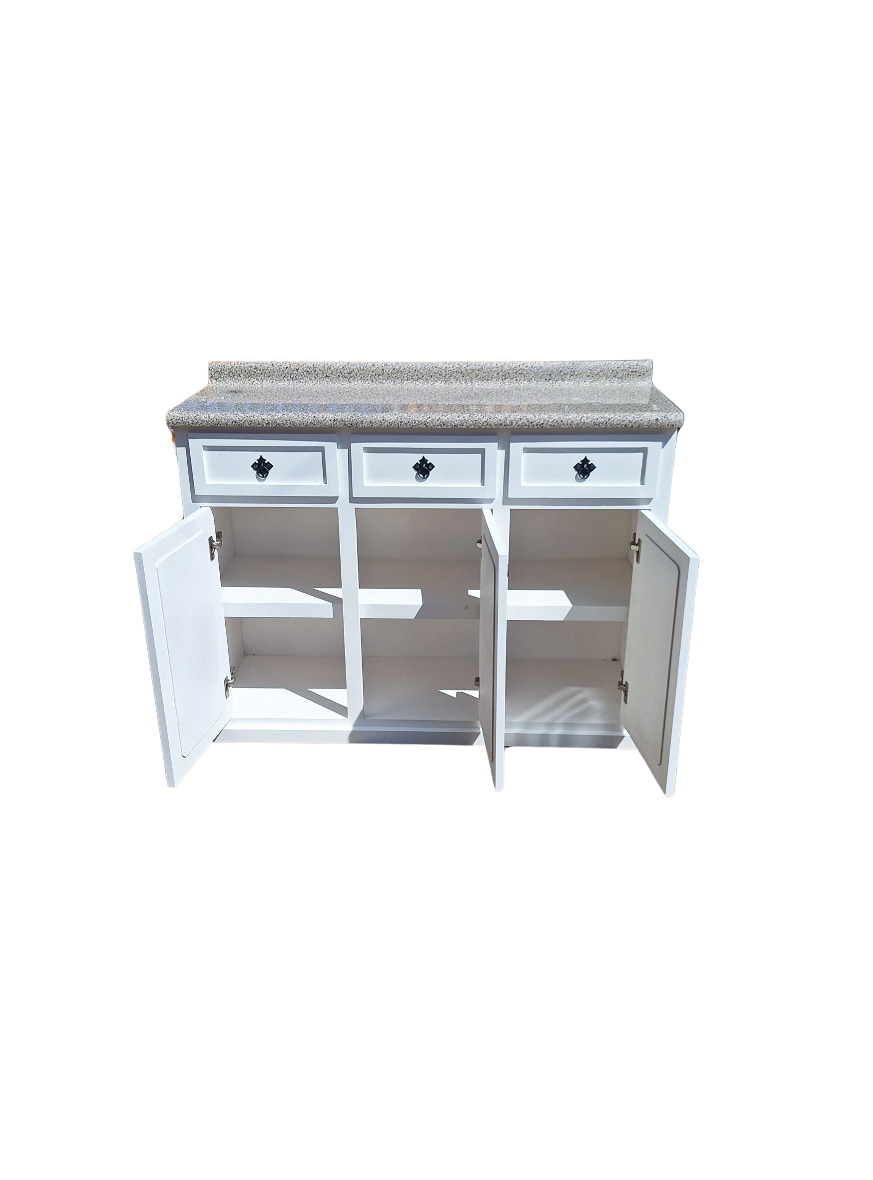 Mueble Cocina Rustico Salerno Blanco 120-2
