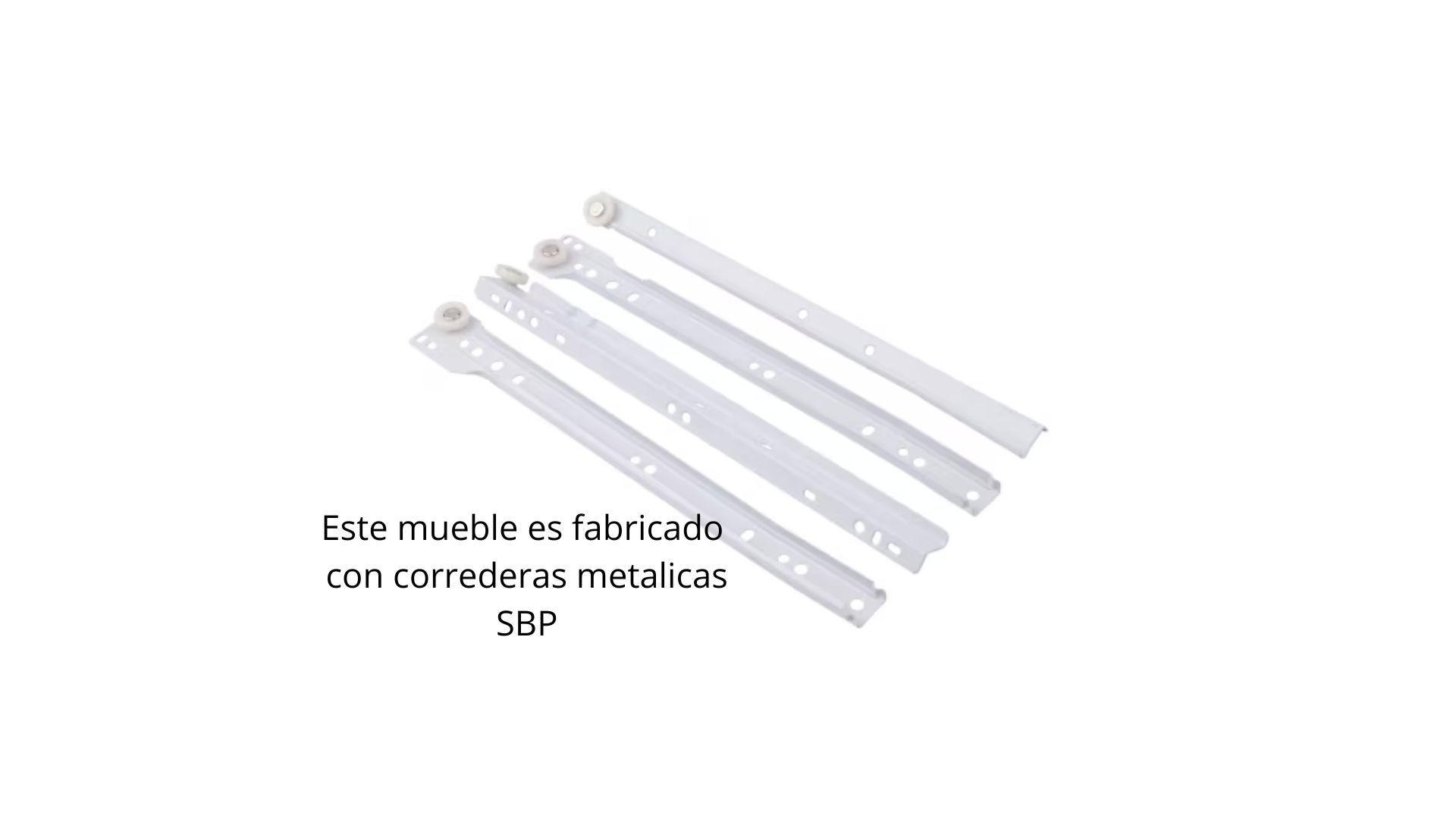 Comoda Rustica Blanca 120-6