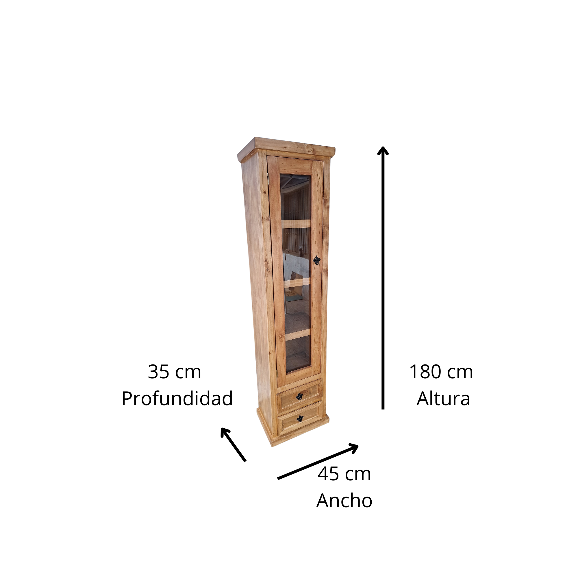 Torre Madera Rustica Chocolate-1