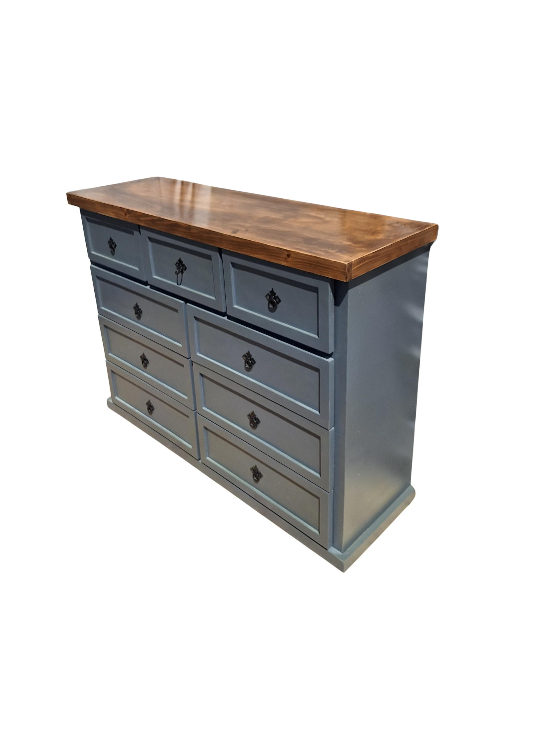 Comoda Rustica Grafito Bicolor 120-4