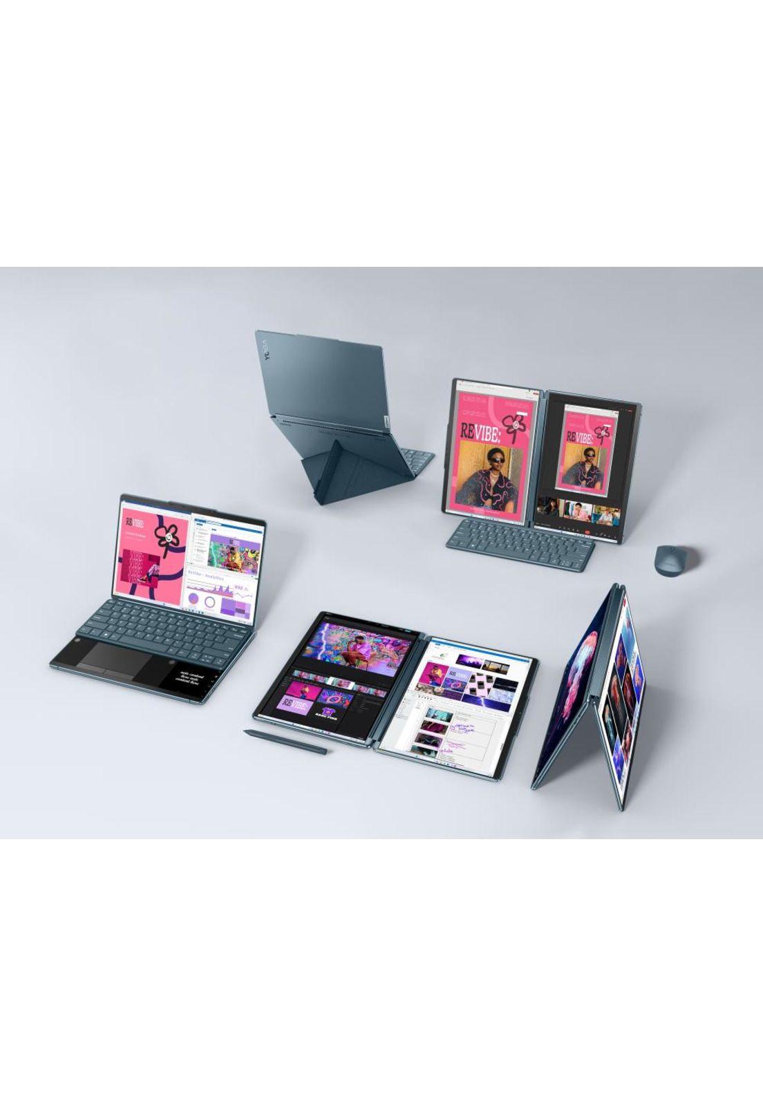 Notebook YogaBook 9i 9na Gen Intel Core Ultra 7 32GB RAM 1TB SSD 13,3" 2,8K-4