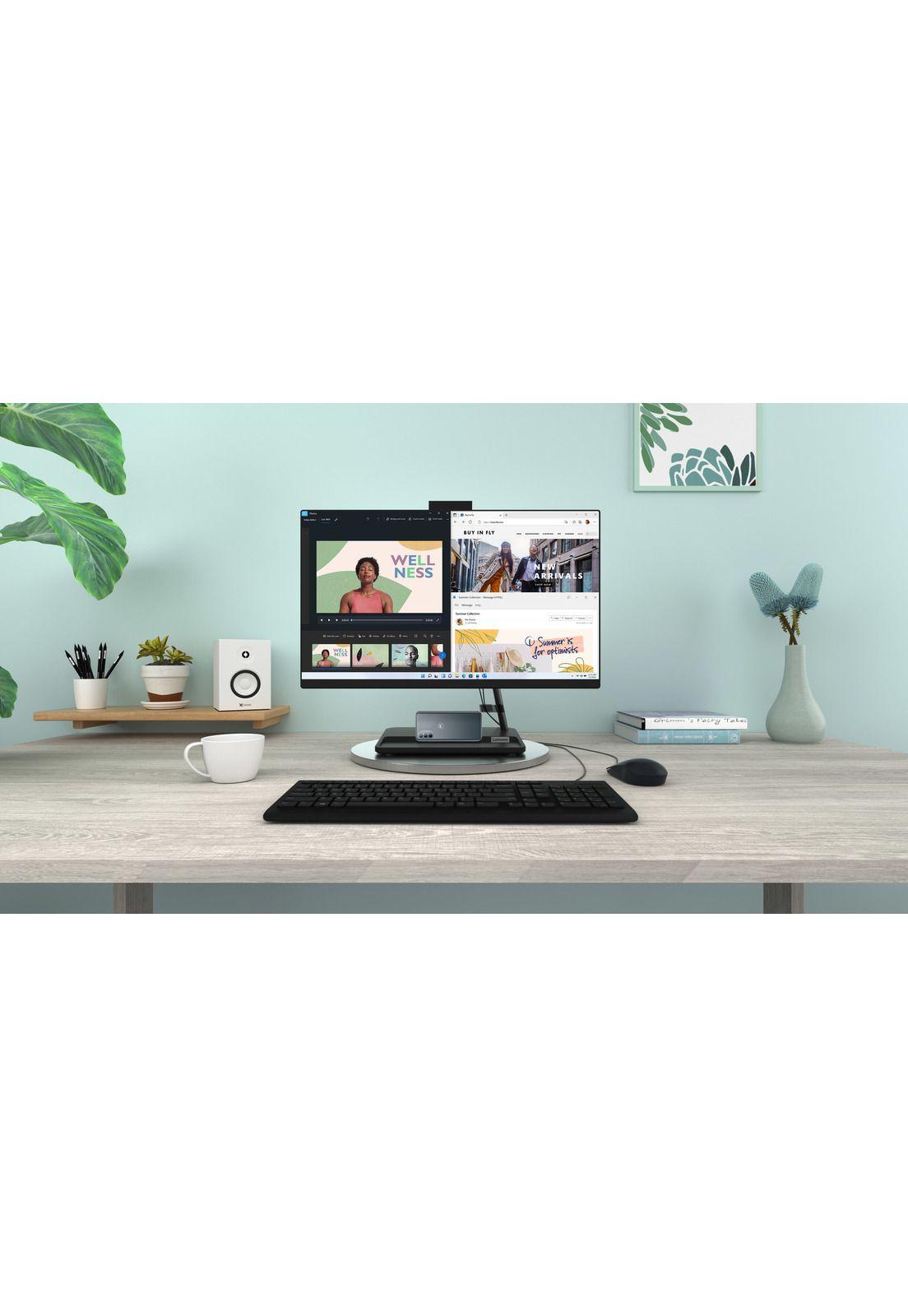 AIO IdeaCentre 7ma Gen Intel Core i5 8GB RAM 512GB SSD 24'' Teclado + Mouse-8