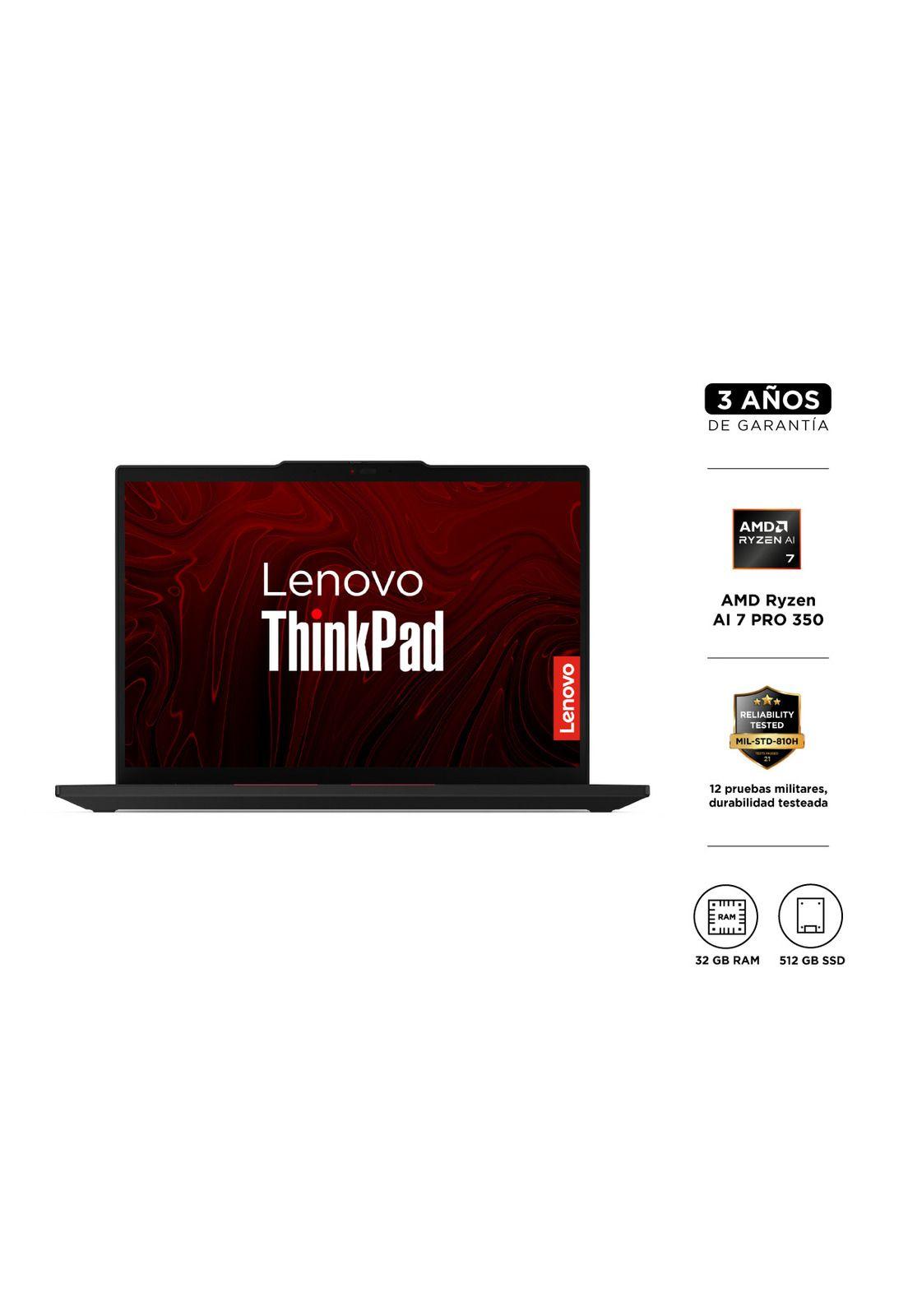 Notebook ThinkPad P14 7ma Gen AMD Ryzen AI 7 PRO 32GB RAM 512GB SSD 14" WUXGA-0