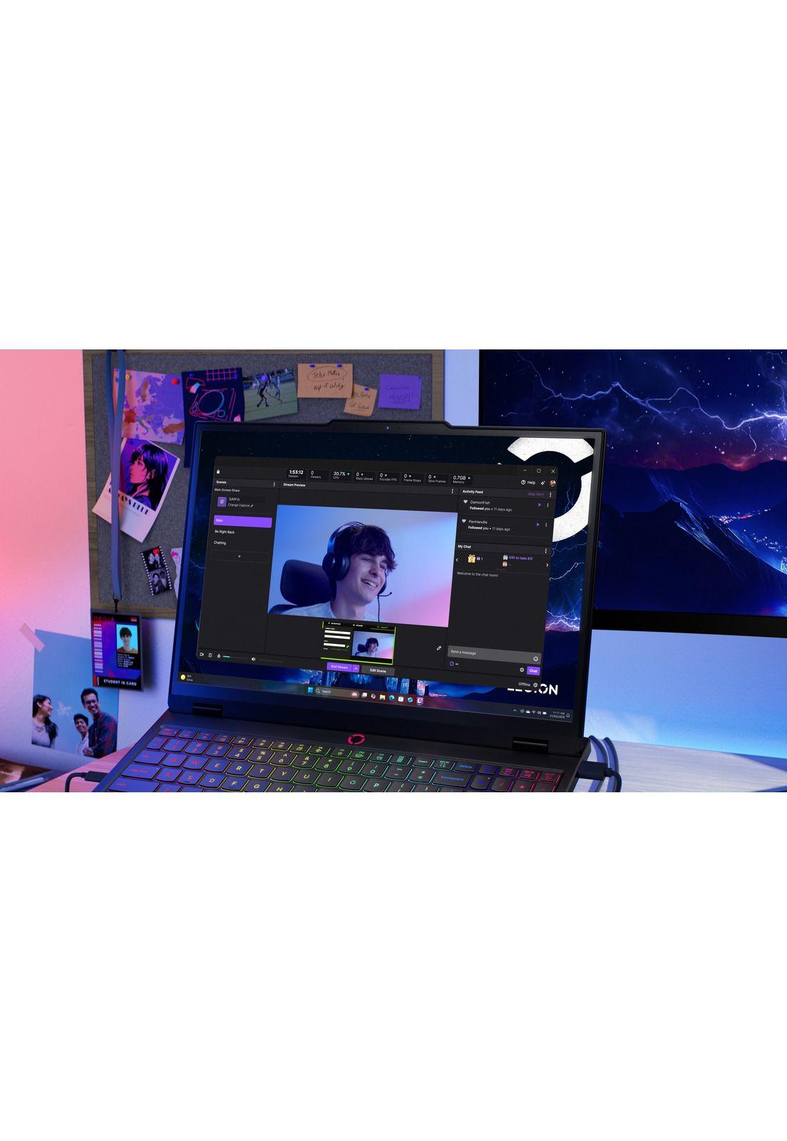 Notebook Gamer Legion 5i 10ma Gen Intel Core Ultra 7 32GB RAM 1TB SSD NVIDIA RTX 5060 15,1" WQXGA-6