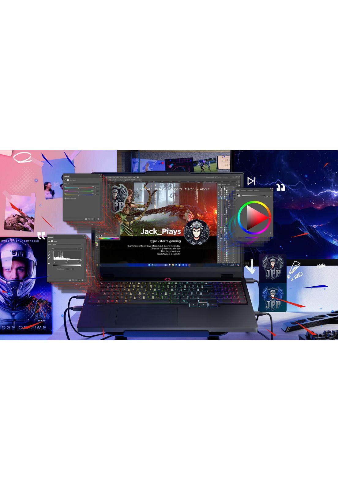 Notebook Gamer Legion 5i 10ma Gen Intel Core Ultra 7 32GB RAM 1TB SSD NVIDIA RTX 5060 15,1" WQXGA-4