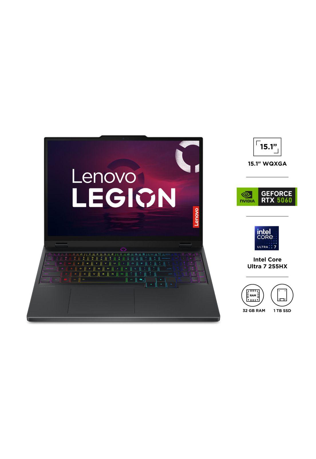 Notebook Gamer Legion 5i 10ma Gen Intel Core Ultra 7 32GB RAM 1TB SSD NVIDIA RTX 5060 15,1" WQXGA-1