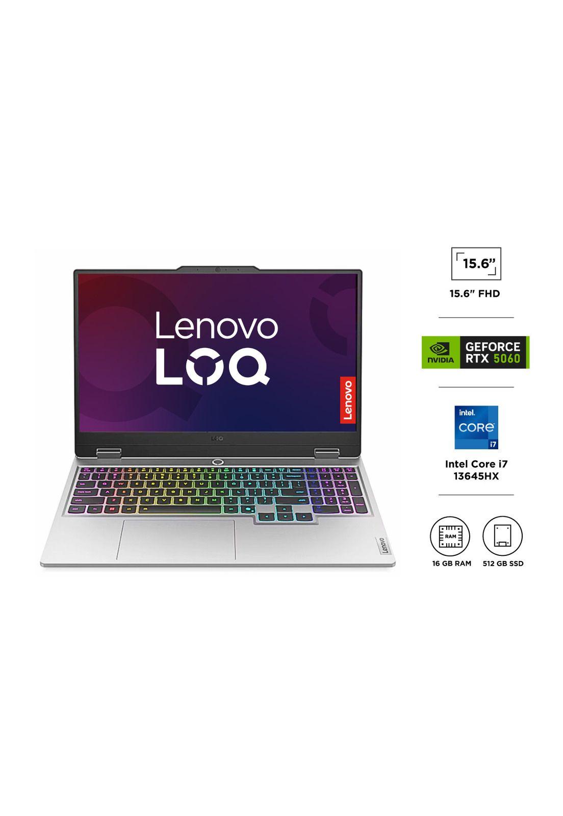 Notebook Gamer Lenovo LOQ Intel Core i7 16GBRAM 512GBSSD NVIDIA GeForce RTX 5060 15.6-1