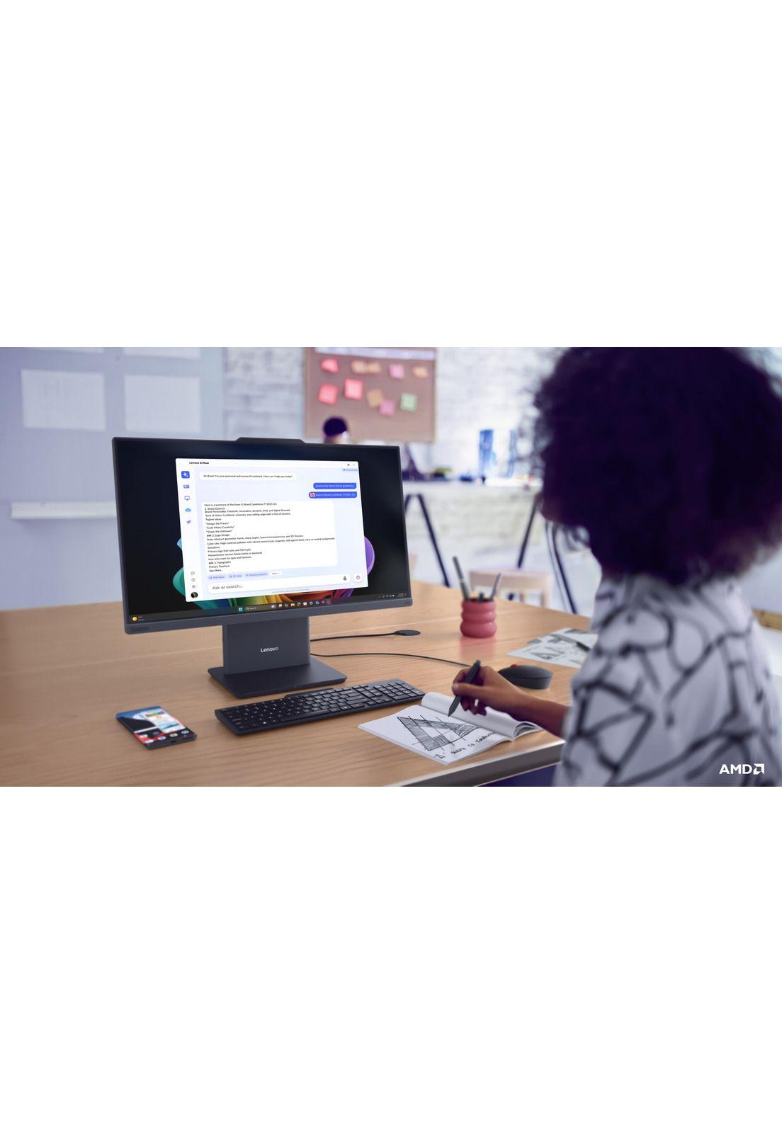 AIO Desktop ThinkCentre Neo 55A Gen6 AMD Ryzen 7 16GB RAM 512GB SSD 23.8"-8