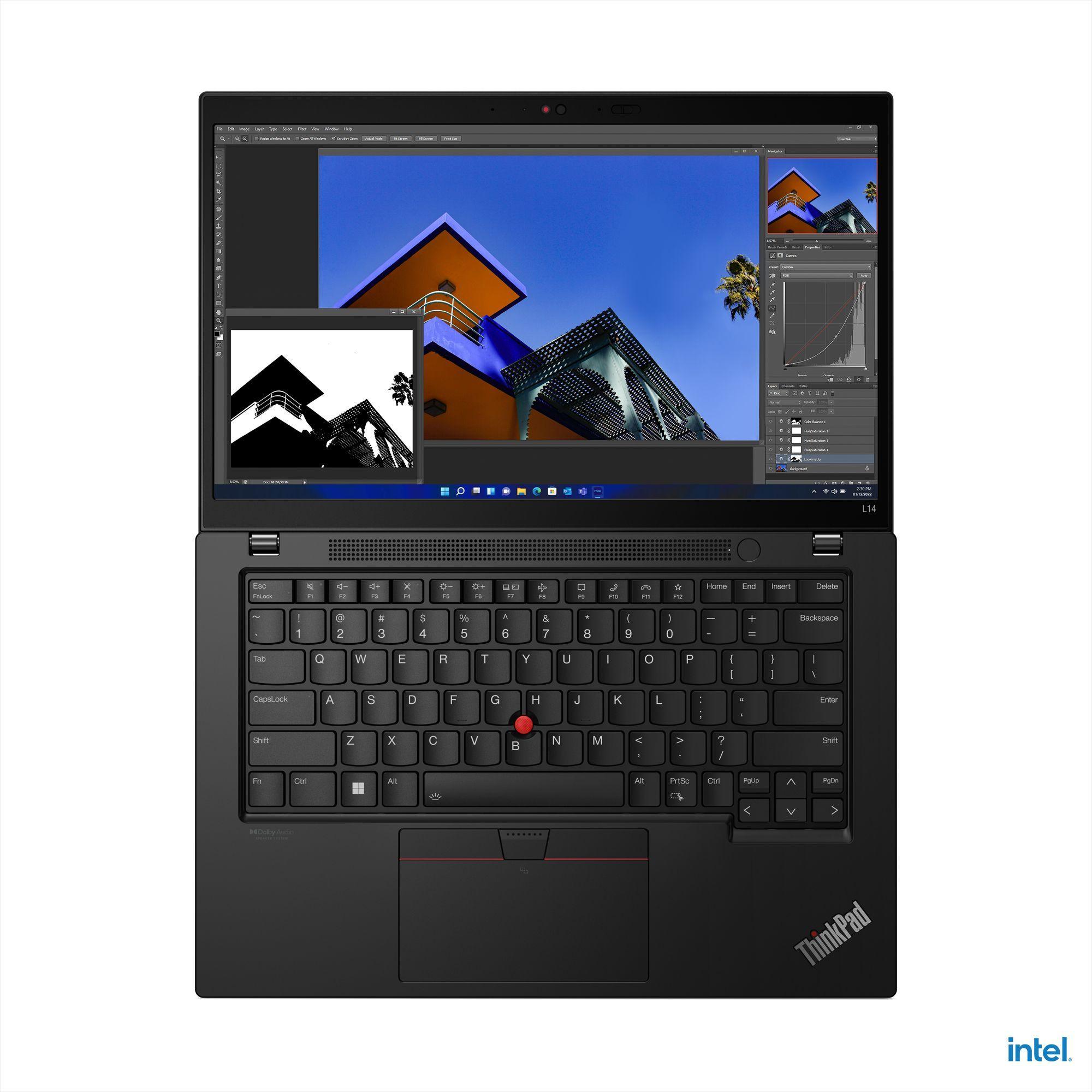 Notebook ThinkPad L14 Intel Core i7 16GB RAM 512GB SSD W10Pro 14''-3