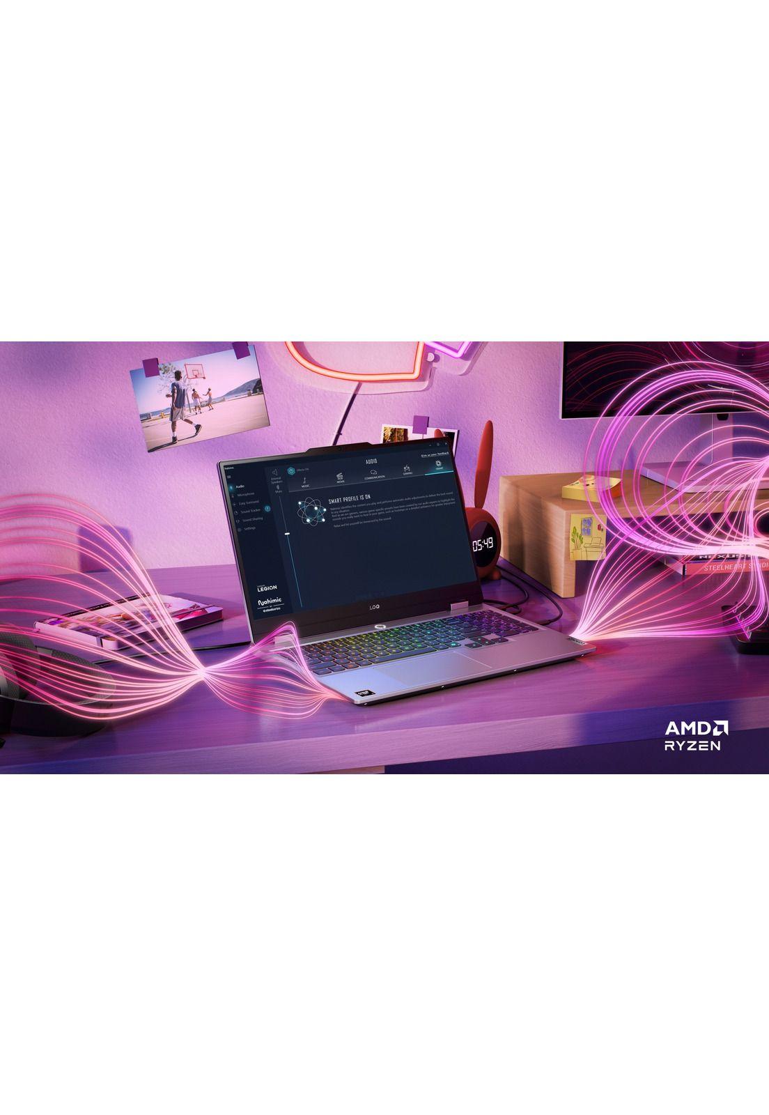 Notebook Gamer LOQ 15 Gen 10 AMD Ryzen 7 32GB RAM 512GB SSD NVIDIA RTX™ 5060 15''-6