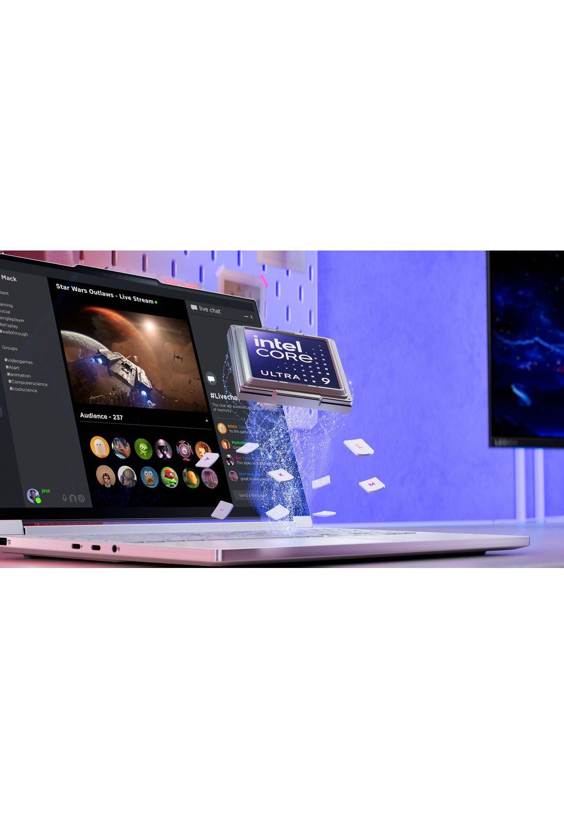 Notebook Gamer Legion 7i 10ma Gen Intel Core Ultra 9 32GB RAM 2TB SSD NVIDIA RTX 5070 16" WQXGA-8