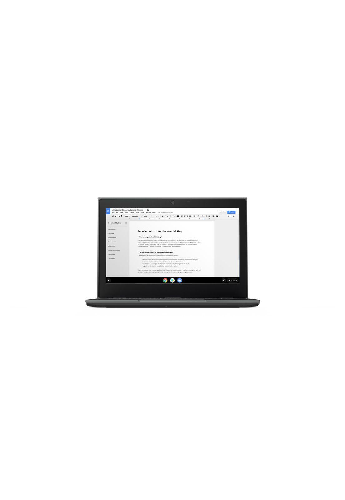 Notebook Lenovo 100e Chromebook Gen 2 Intel Celeron N4020 4GB RAM 32GB 12''-8