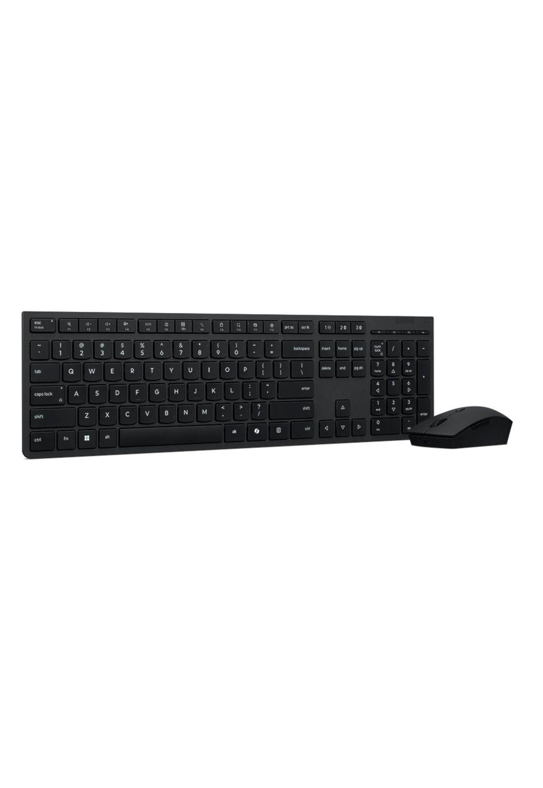Combo Lenovo Teclado y Mouse Inalambrico Recargable-0