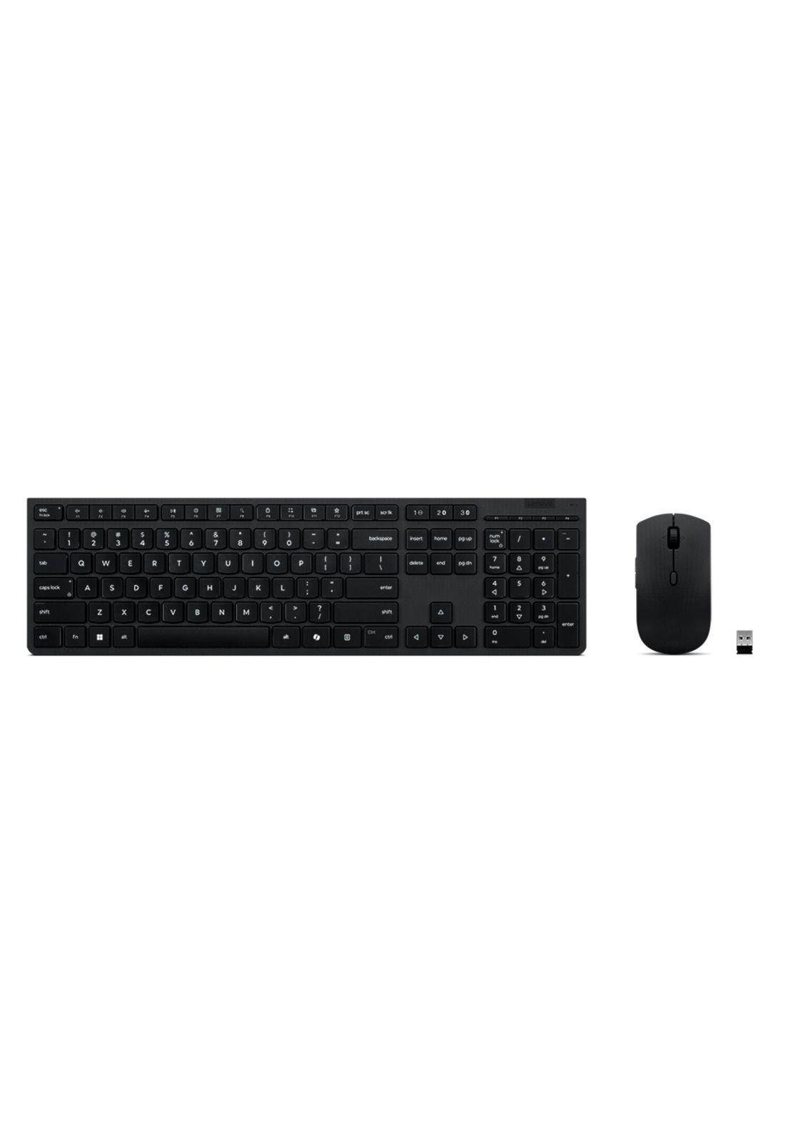 Combo Lenovo Teclado y Mouse Inalambrico Recargable-2