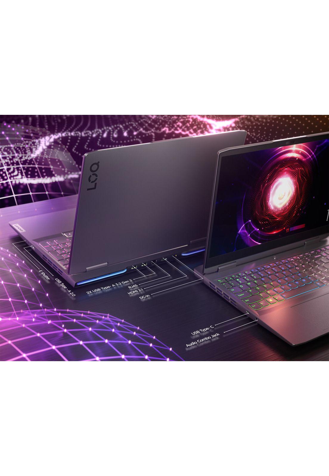 Notebook Gamer Lenovo LOQ AMD Ryzen 5 16GB RAM 512GB SSD RTX4060 15''-6