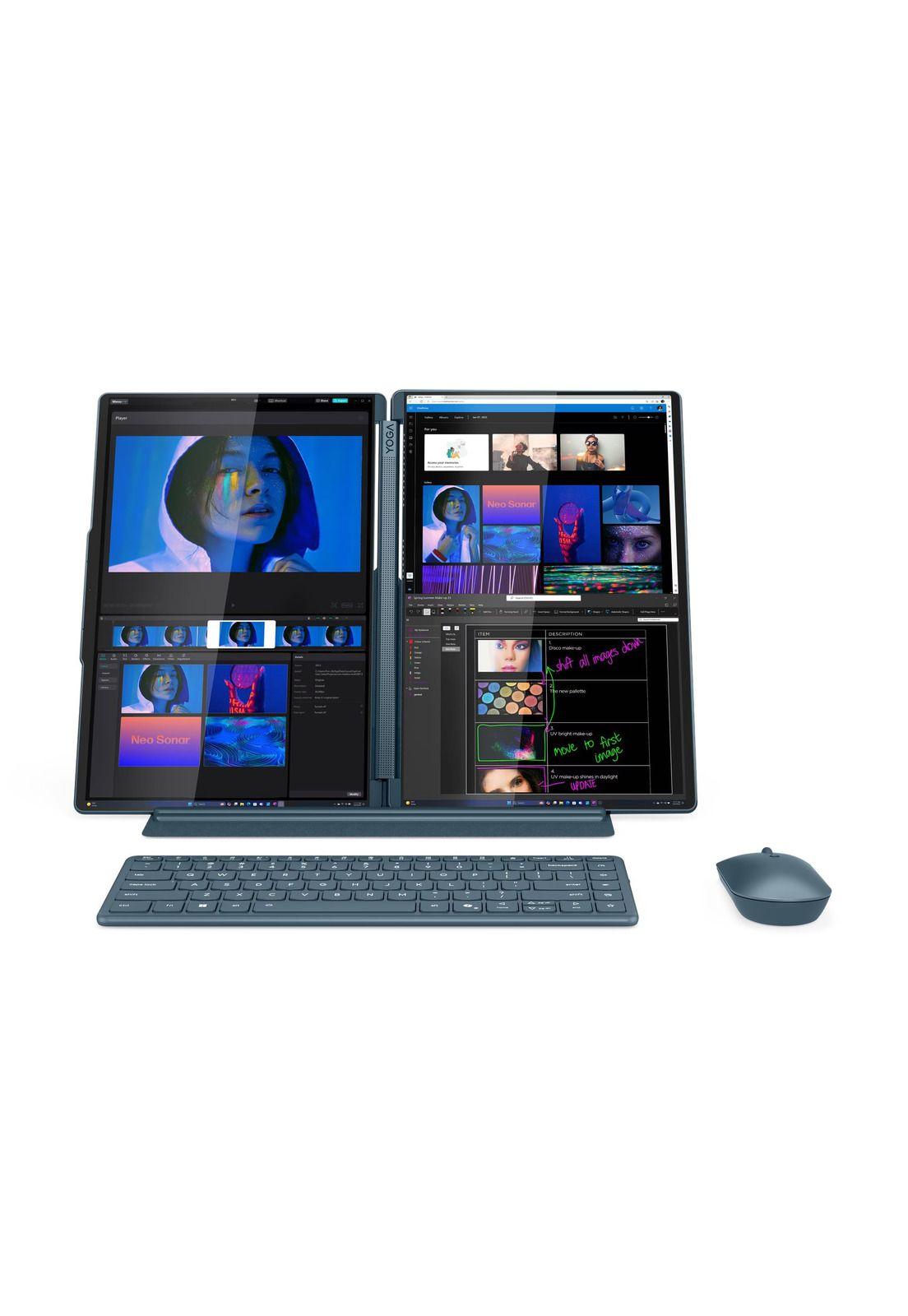 Notebook Yoga Book 9i Gen 10 Intel Core i9 32GB RAM 1TB SSD 14" + Lápiz Óptico + Mouse + Teclado-2