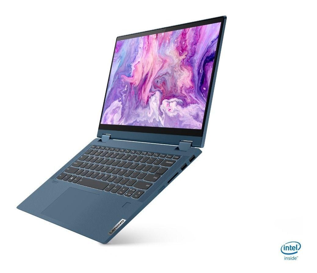 Notebook IdeaPad Flex 5 i3 11va Gen 4GB RAM 256GB SSD Azul +  Lápiz-1