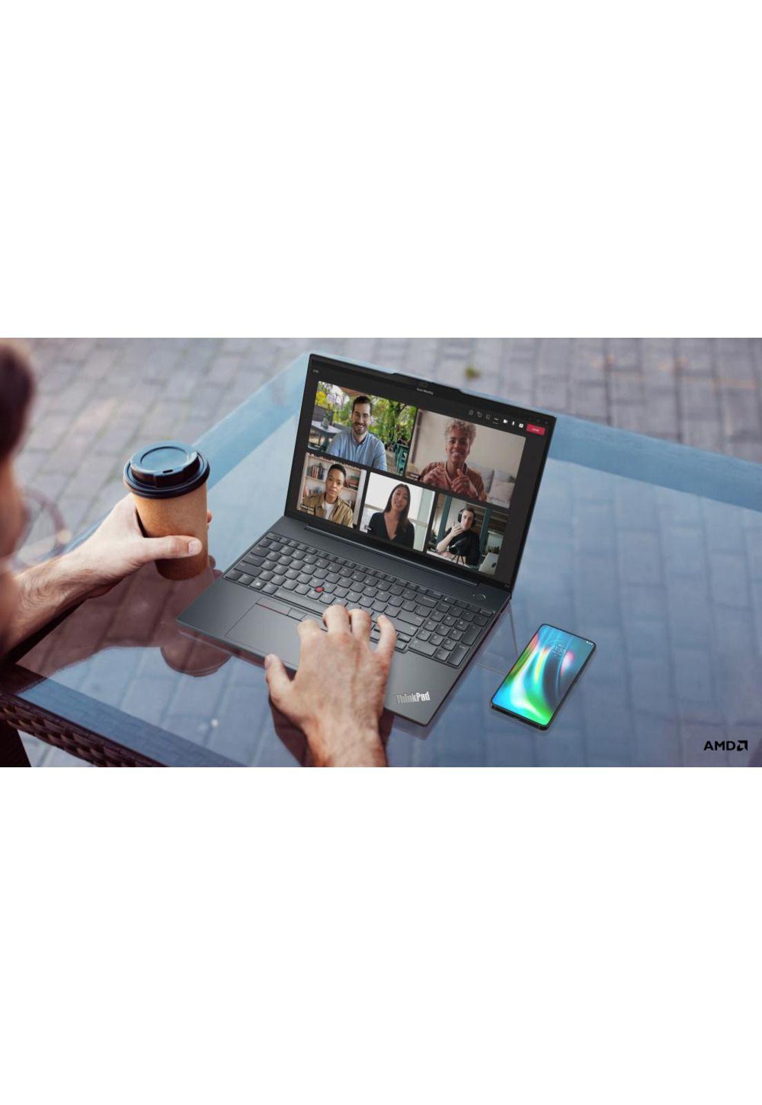 Notebook ThinkPad E16 AMD Ryzen 5 16GB RAM 512GB SSD WUXGA 16''-4