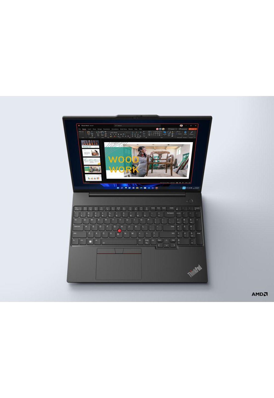 Notebook ThinkPad E16 AMD Ryzen 5 16GB RAM 512GB SSD WUXGA 16''-5