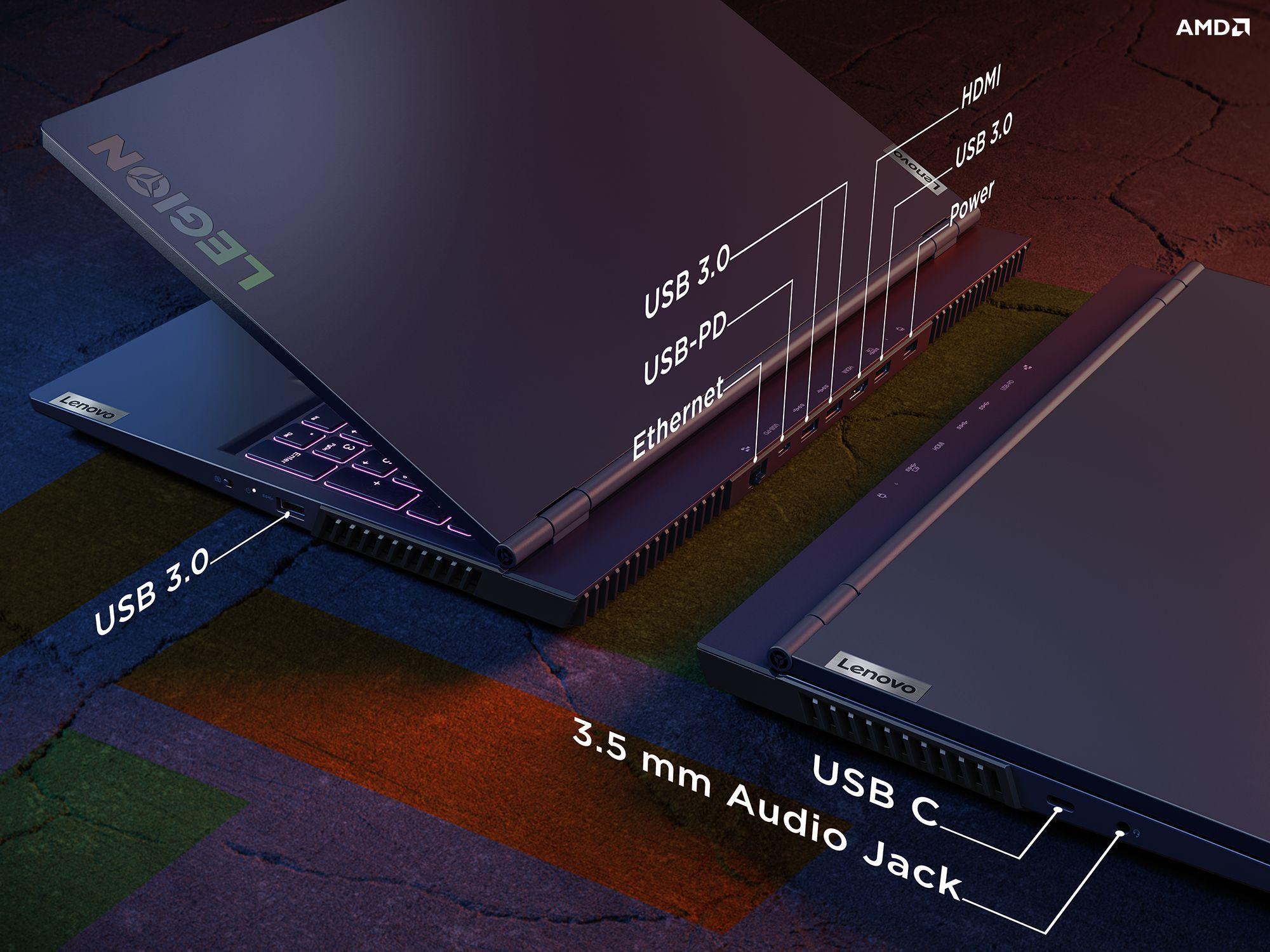 Notebook Gamer Legion 5 AMD Ryzen 7 16GB RAM 512GB SSD RTX3070 15''-6