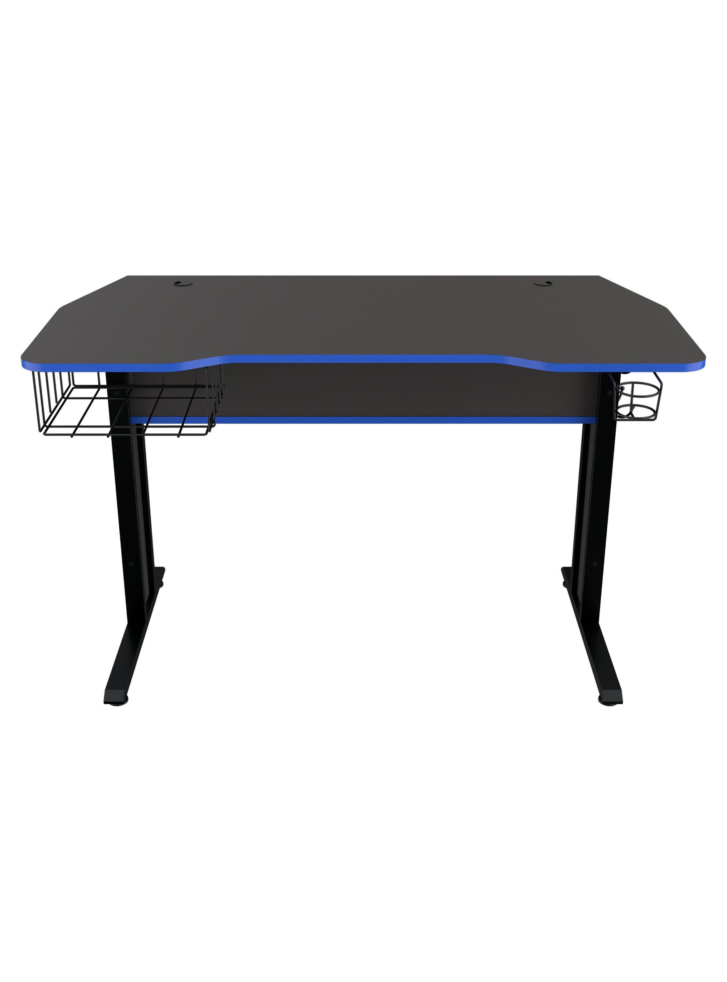 Escritorio 73x120x60 cm plomo canto azul-2