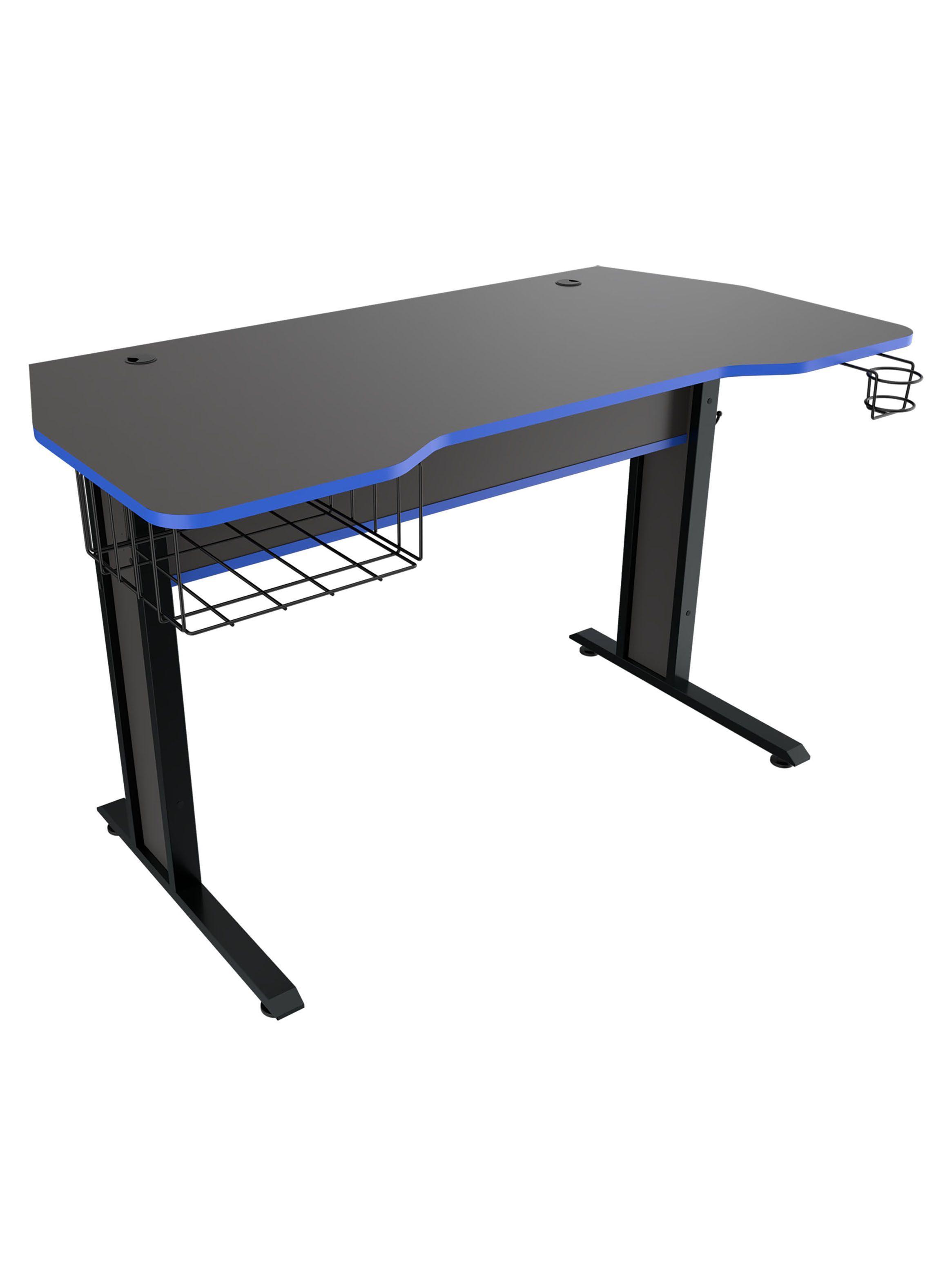 Escritorio 73x120x60 cm plomo canto azul-3