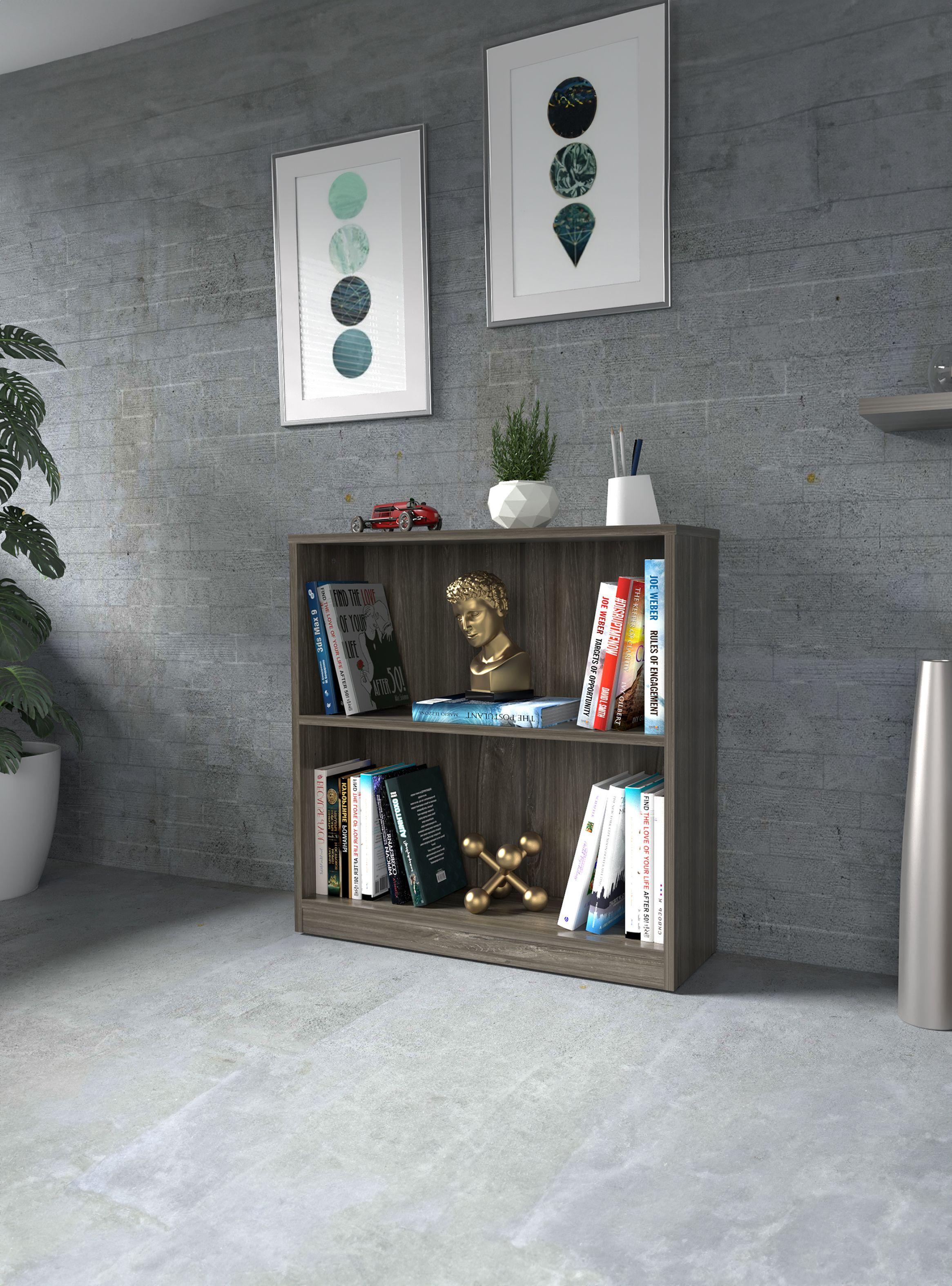 Biblioteca 2 repisas 80cmx80cmx25cm siena-5