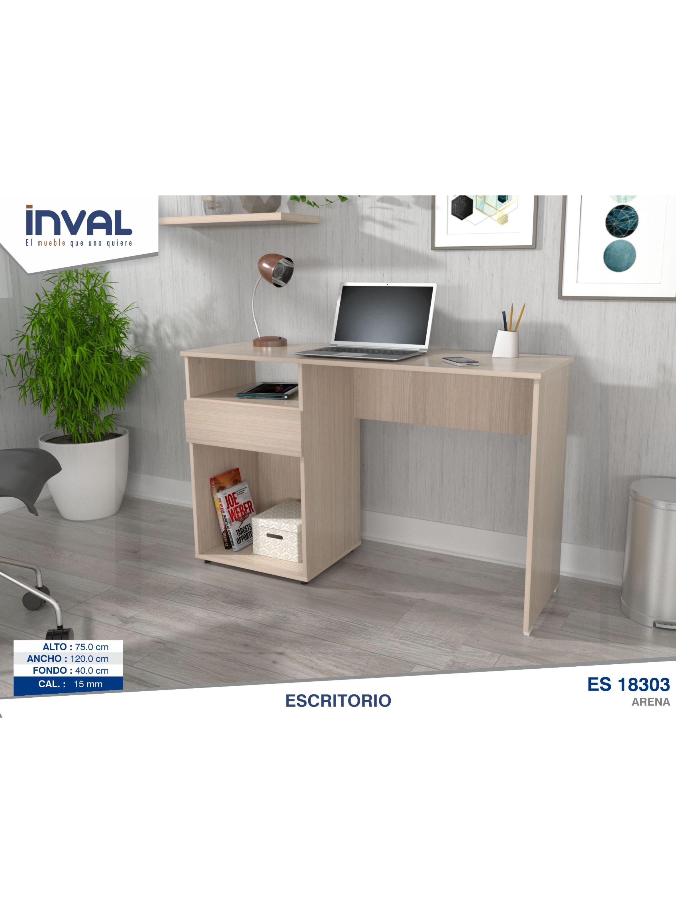 Escritorio un Cajón Arena ES18303-6