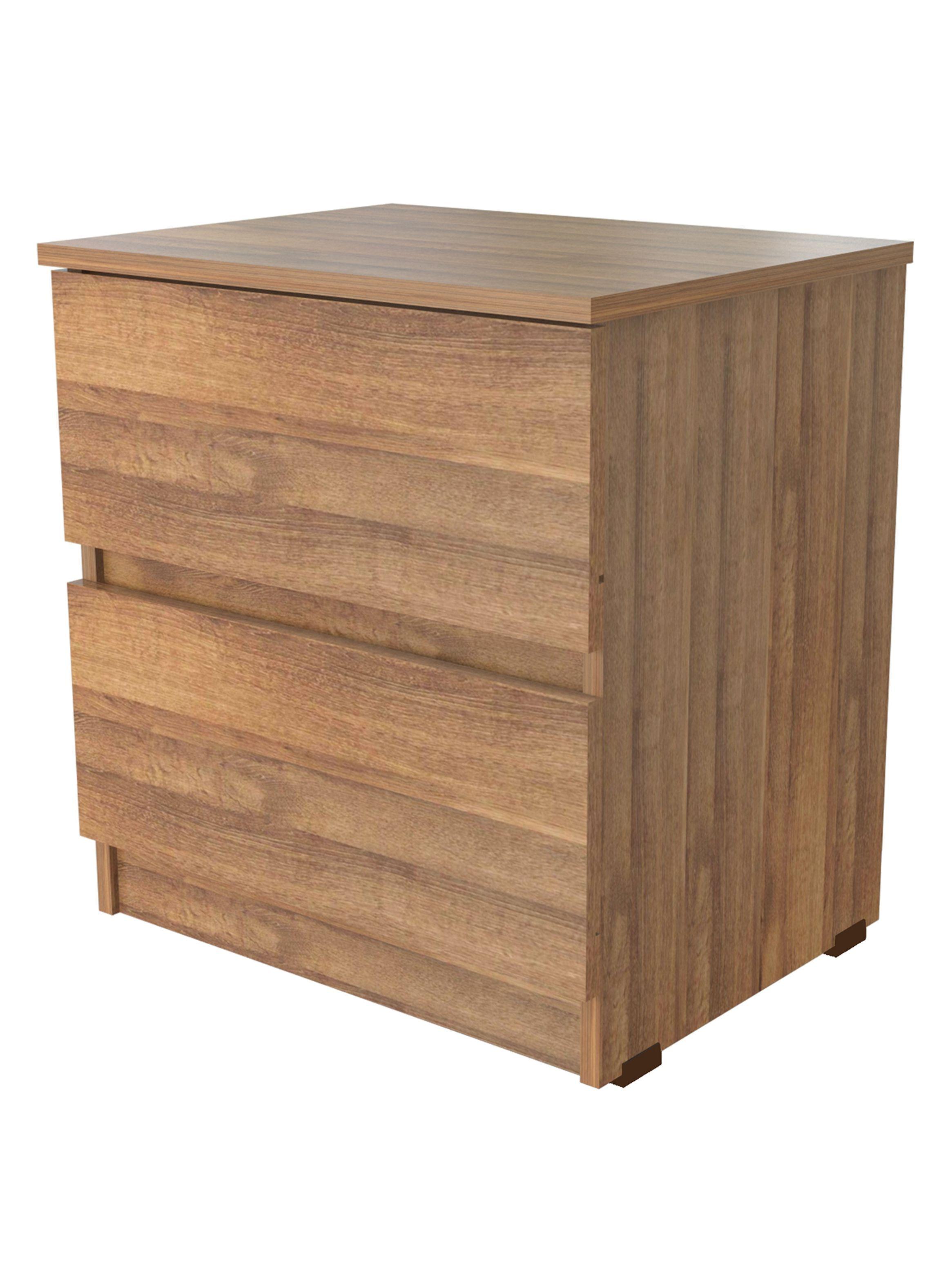 Velador Amaretto 2 cajones 51cm x 48cm x 37,5 MN2610-4