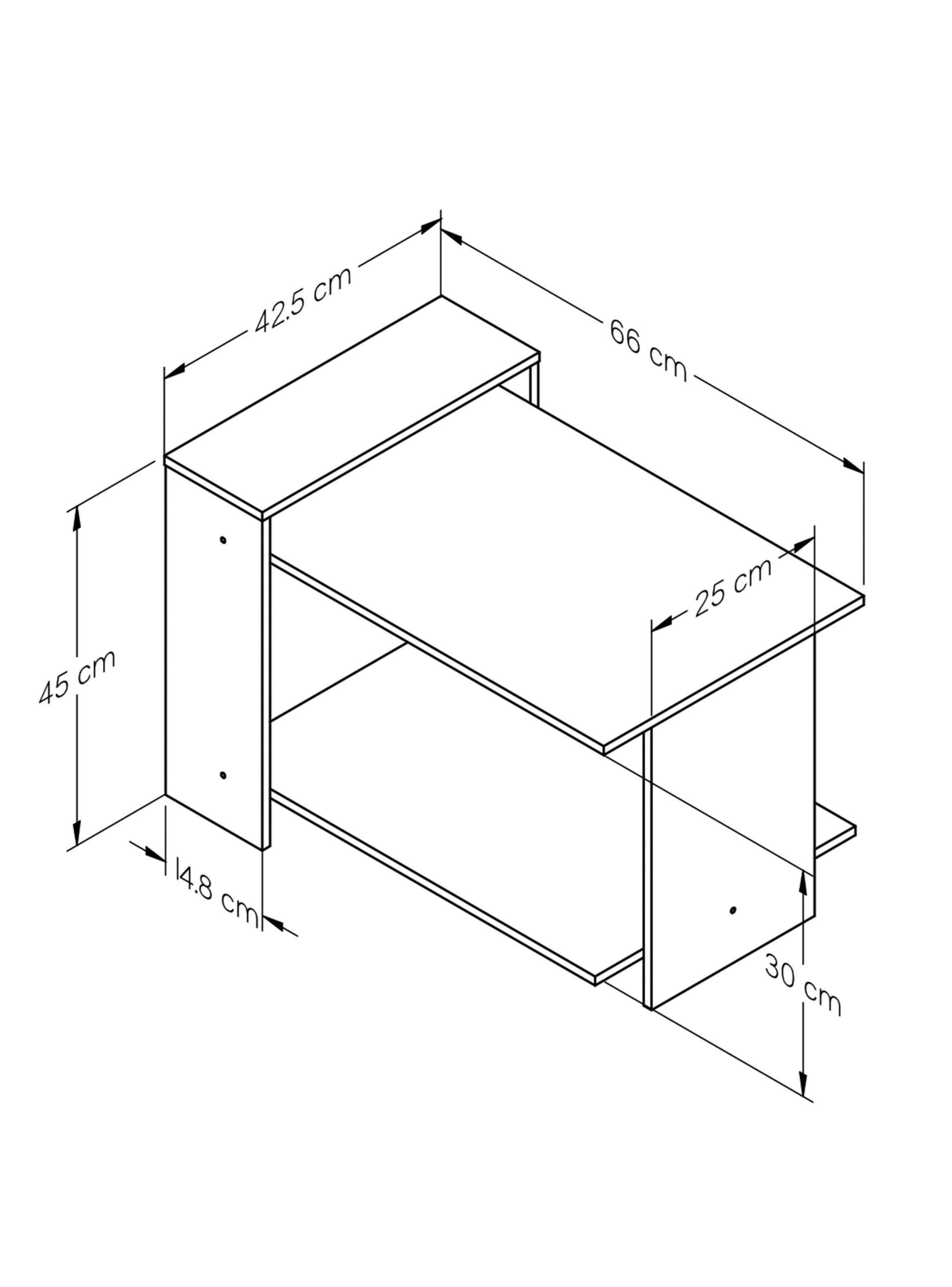 Mesa de Centro Arena-Blanco 45 cm x 66 cm x 62 cm MCS13206-6