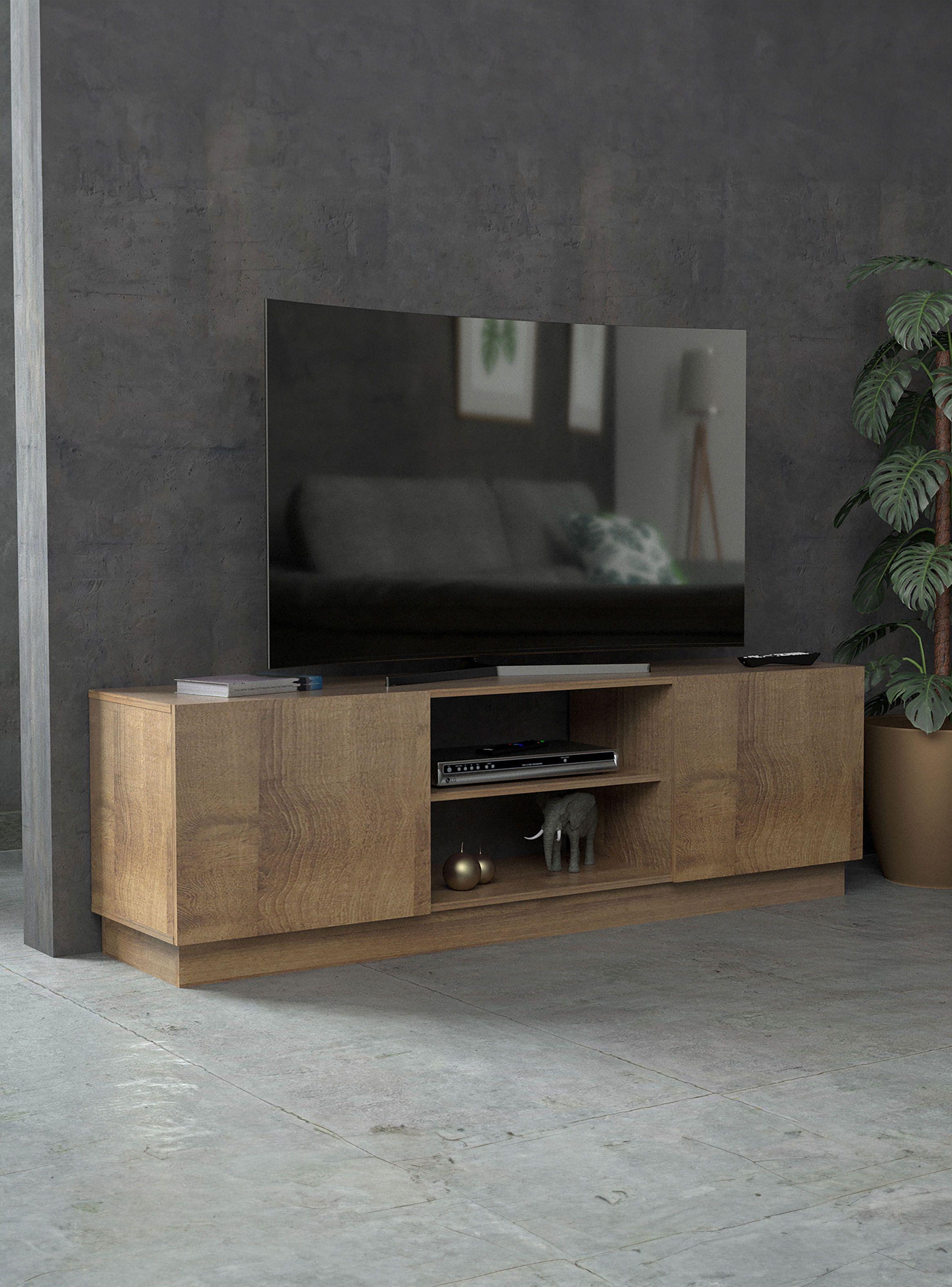 Rack de TV hasta 65'. 50 x 160 x 38 cm cm Amaretto-4