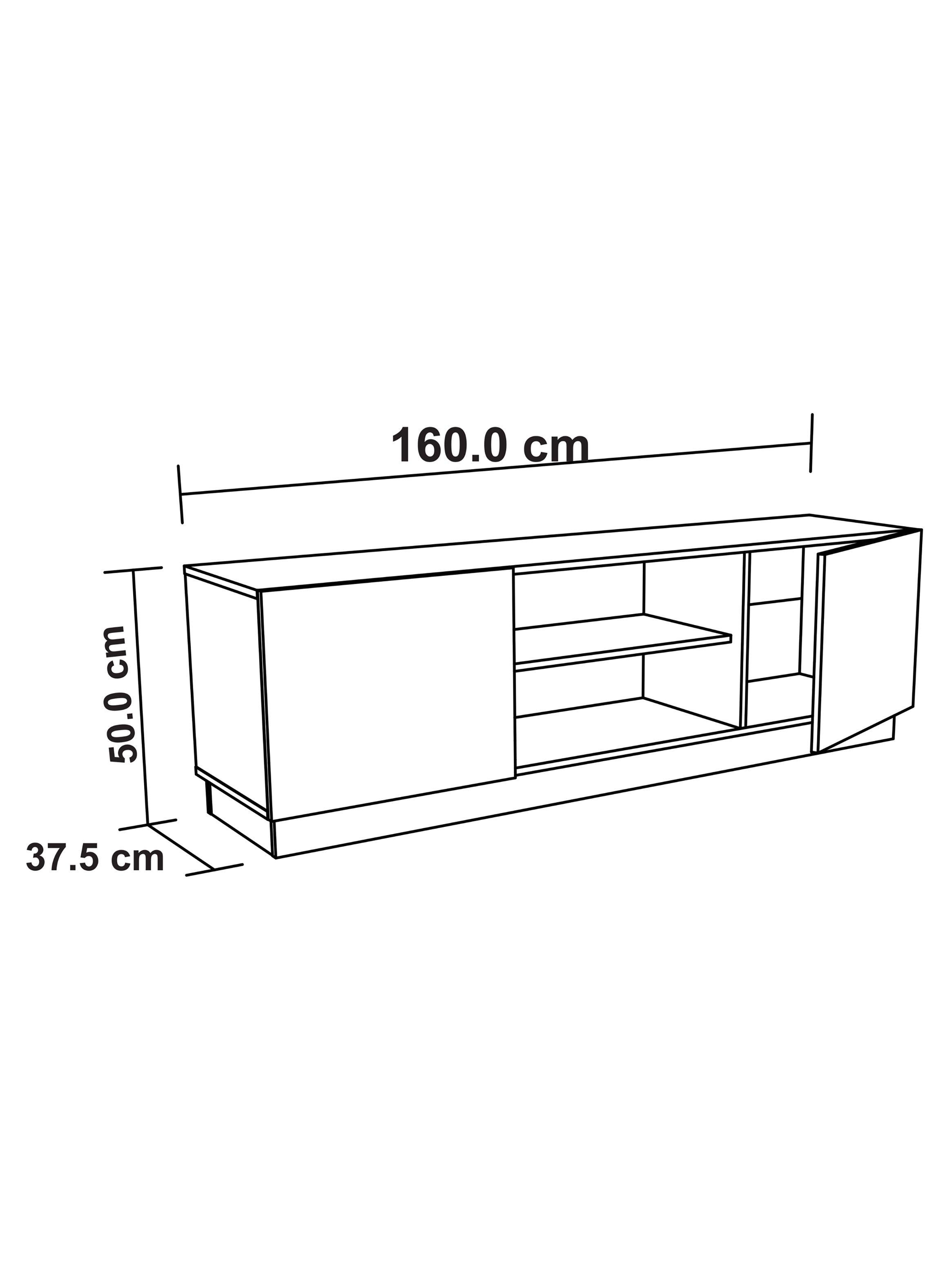 Rack de TV hasta 65'. 50 x 160 x 38 cm cm Amaretto-5