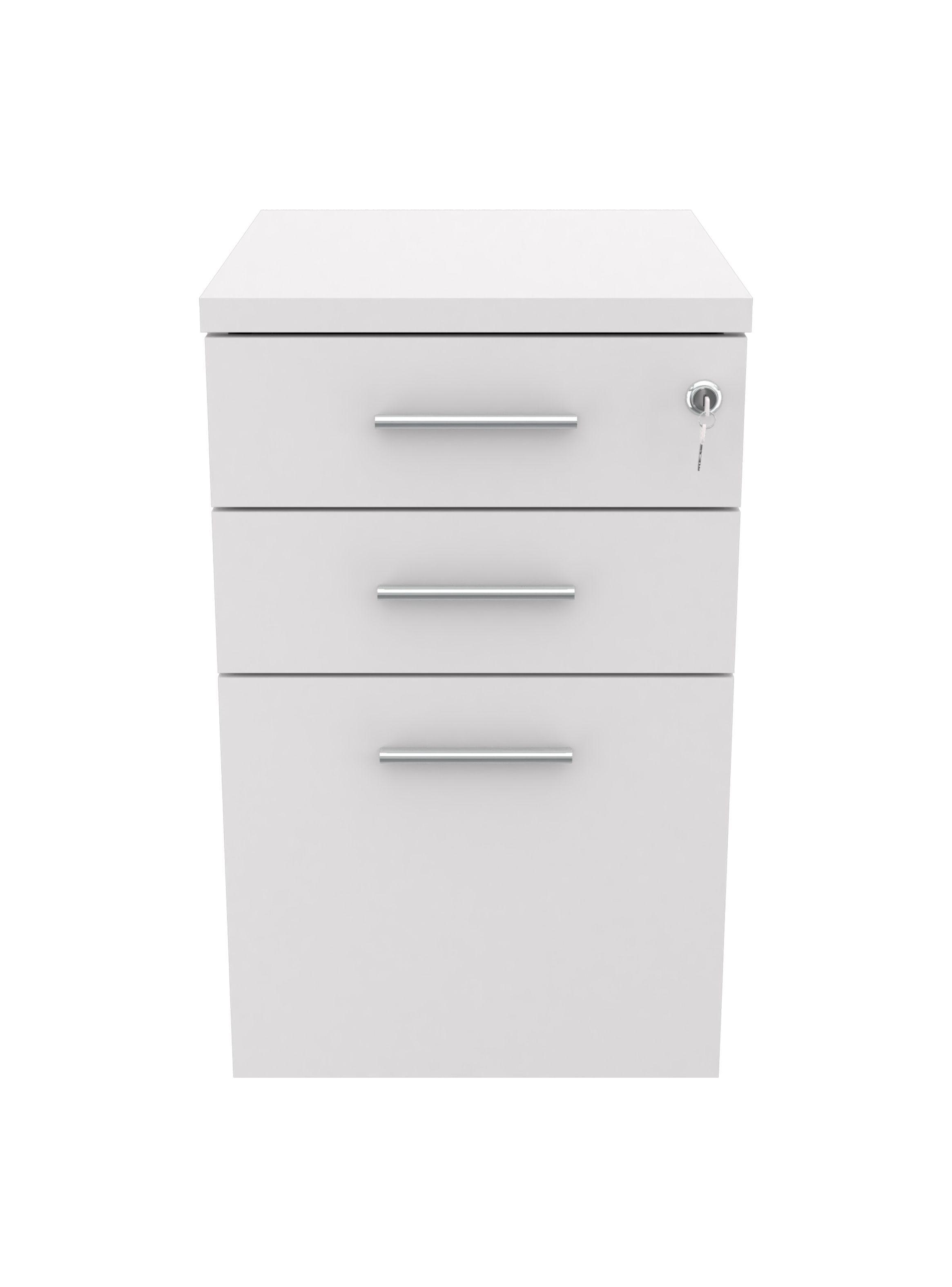 Archivador Blanco 3 Cajones Con Llave Ar3x1-2