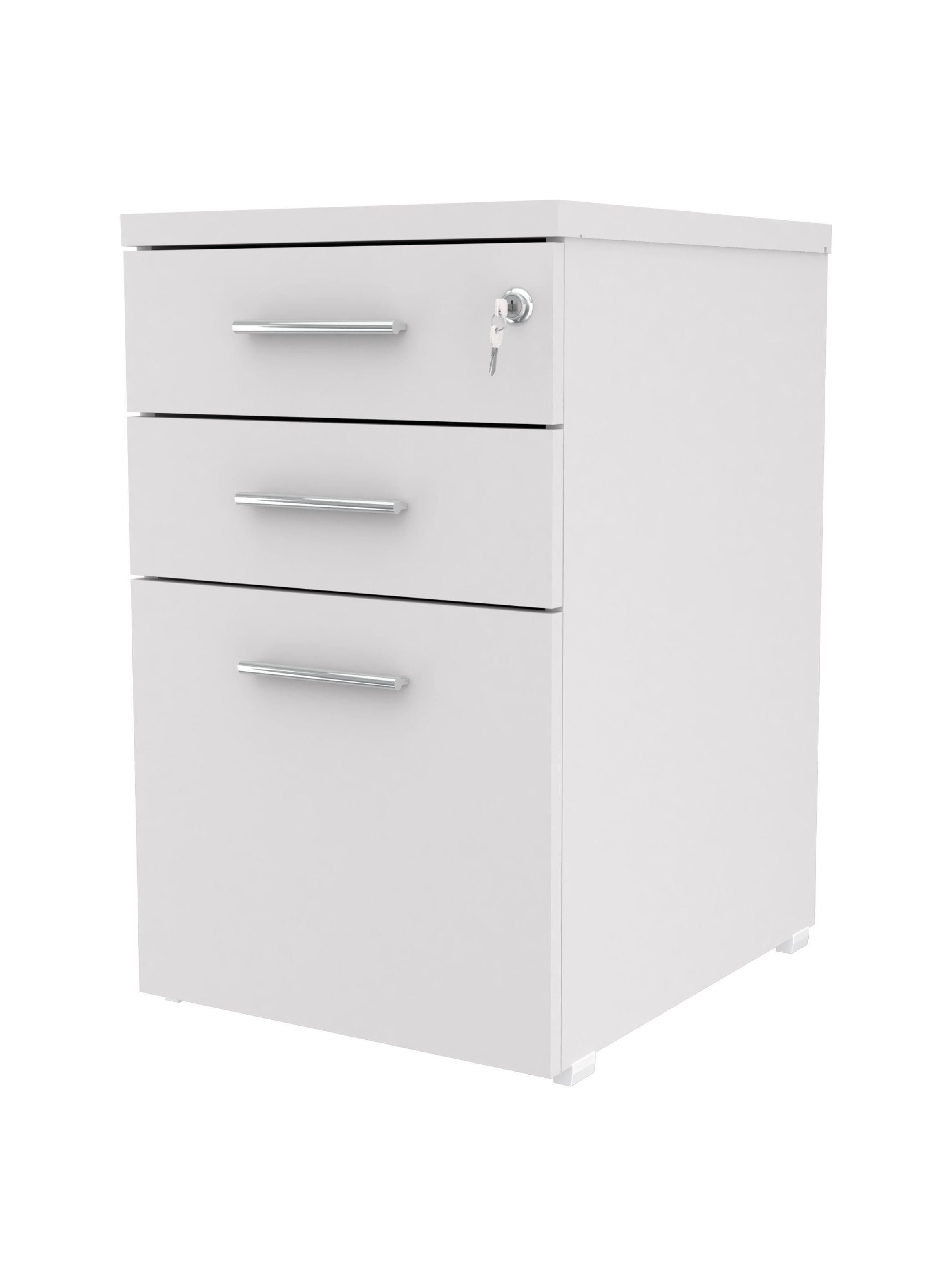 Archivador Blanco 3 Cajones Con Llave Ar3x1-5