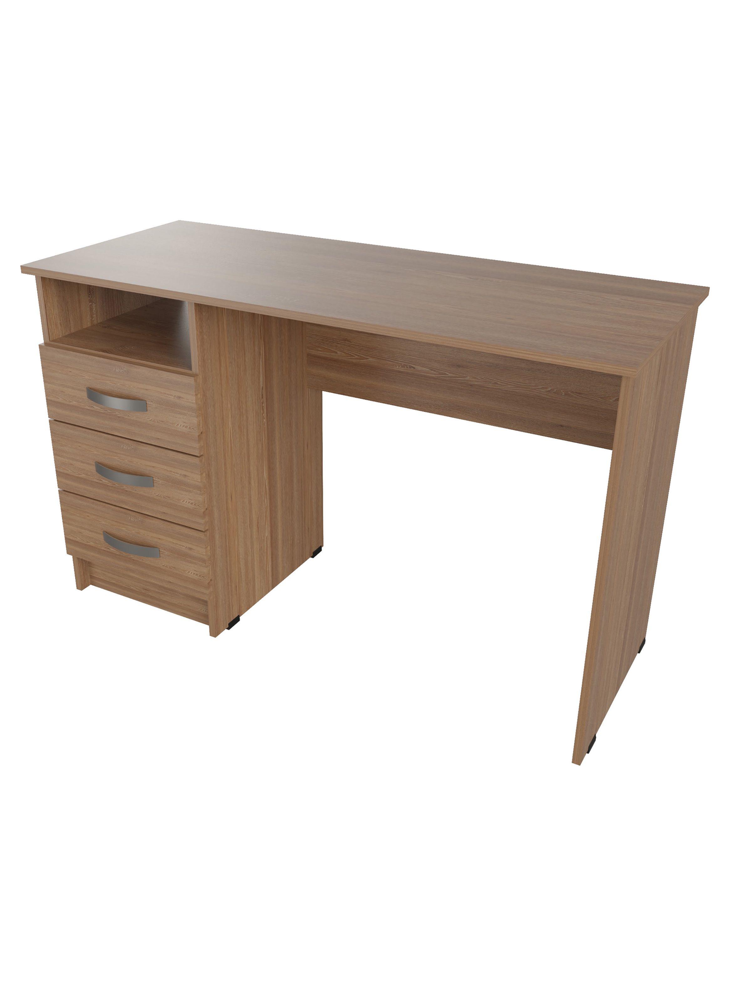 Escritorio 3 Cajones Amaretto 76cm x 120cm x 50cm-2