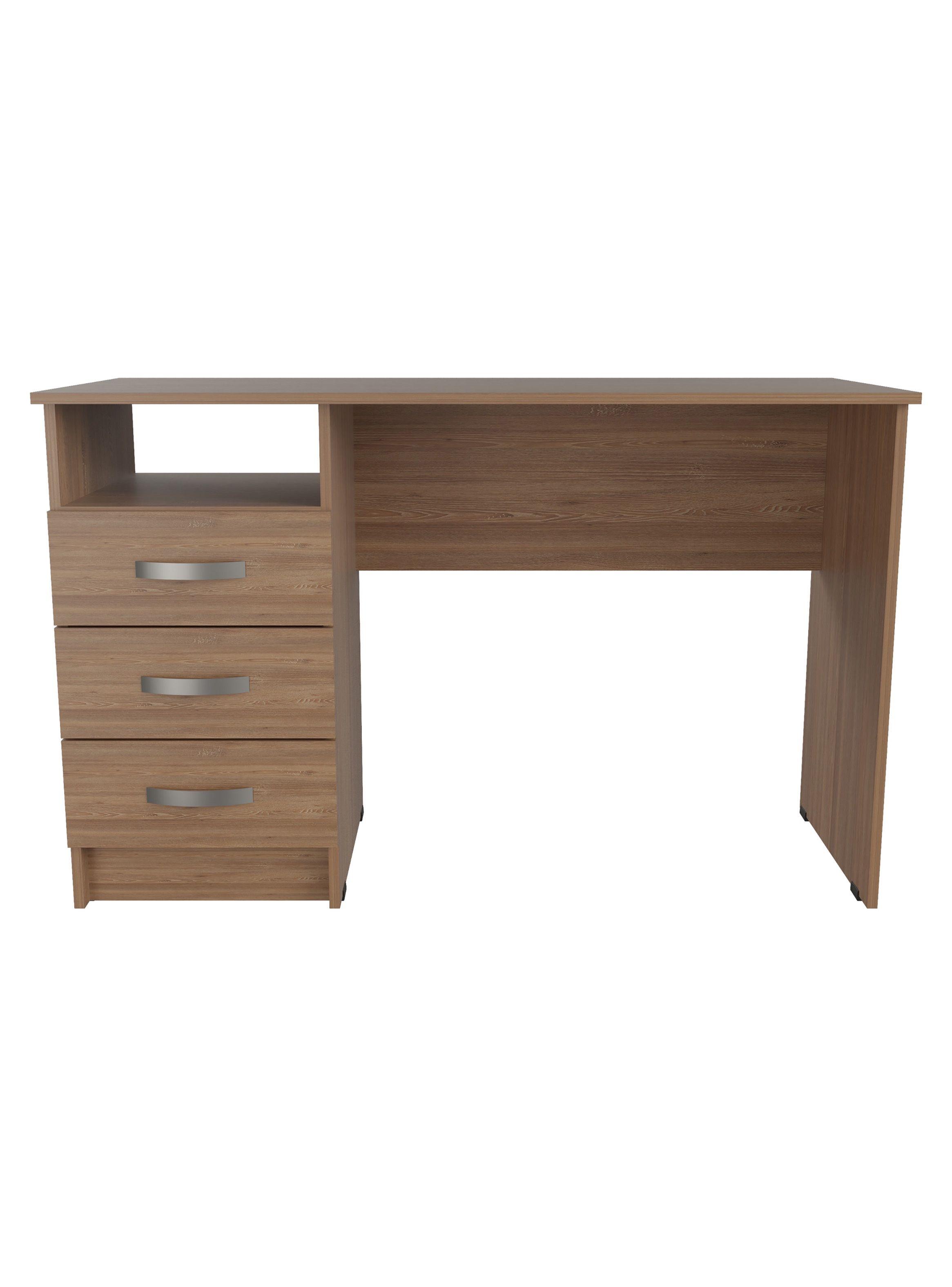 Escritorio 3 Cajones Amaretto 76cm x 120cm x 50cm-3