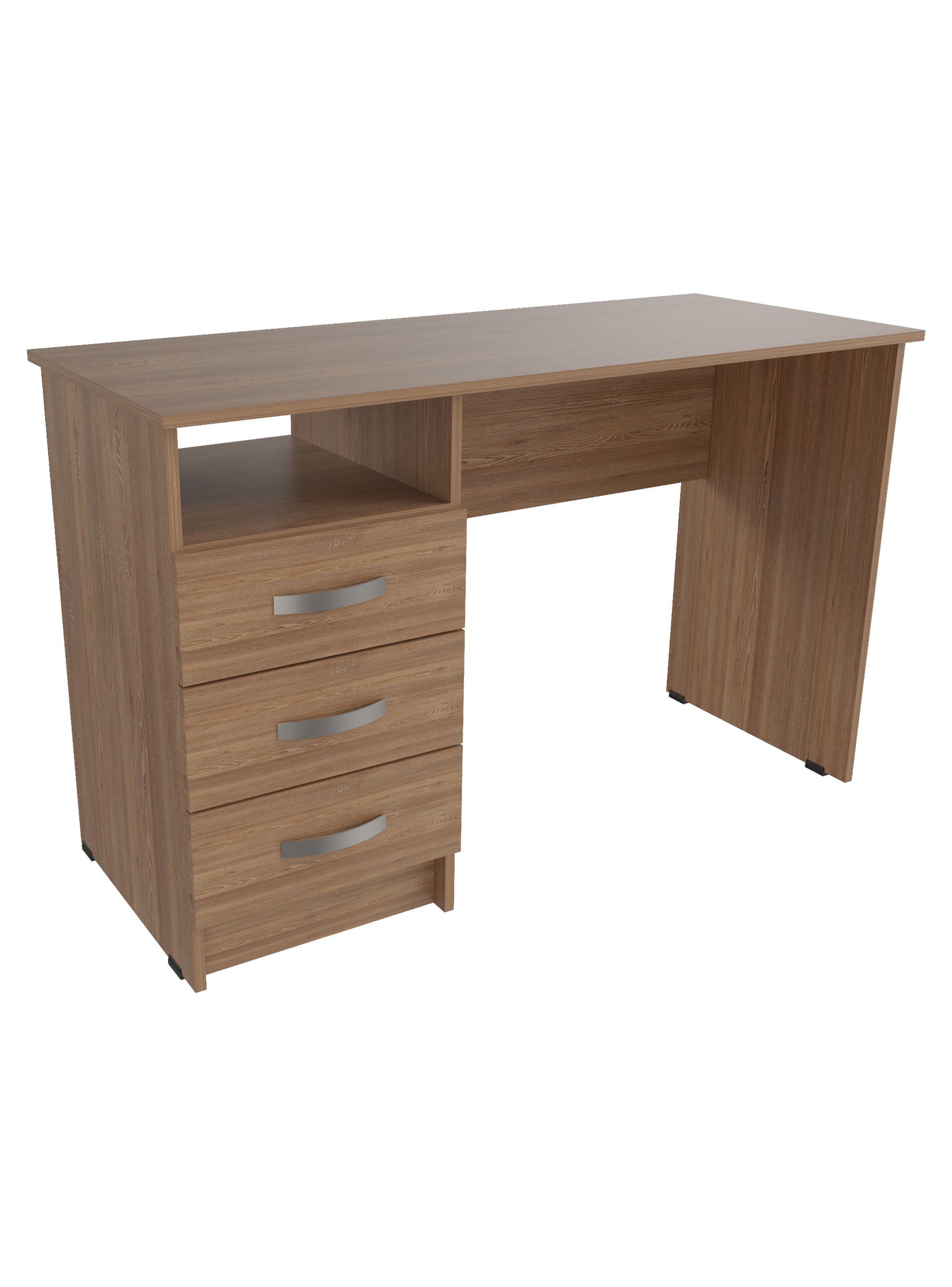 Escritorio 3 Cajones Amaretto 76cm x 120cm x 50cm-4