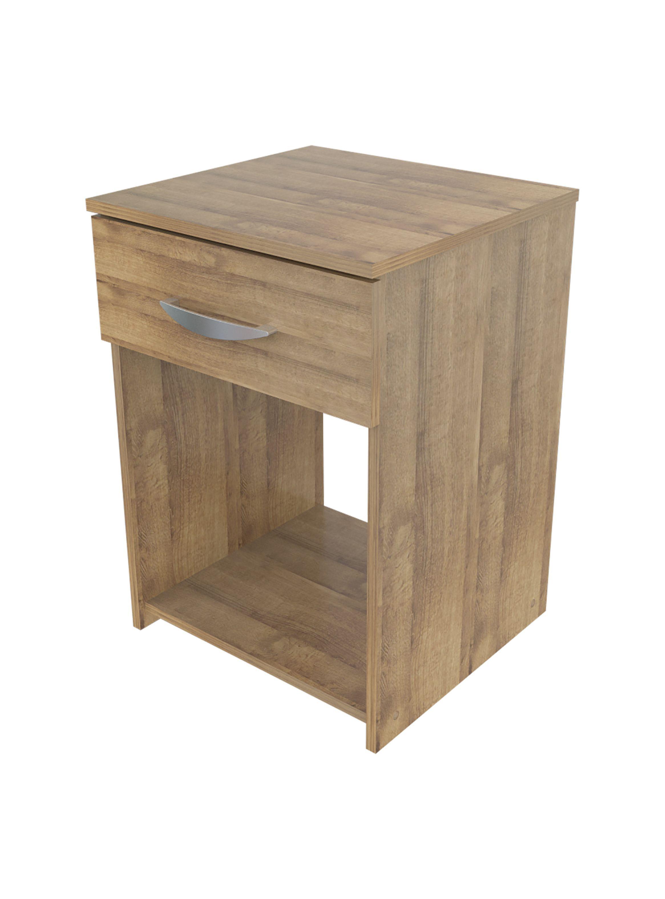 Velador 1 cajón Amaretto 50cm x 35 cm x 33.5cm MN5710-3