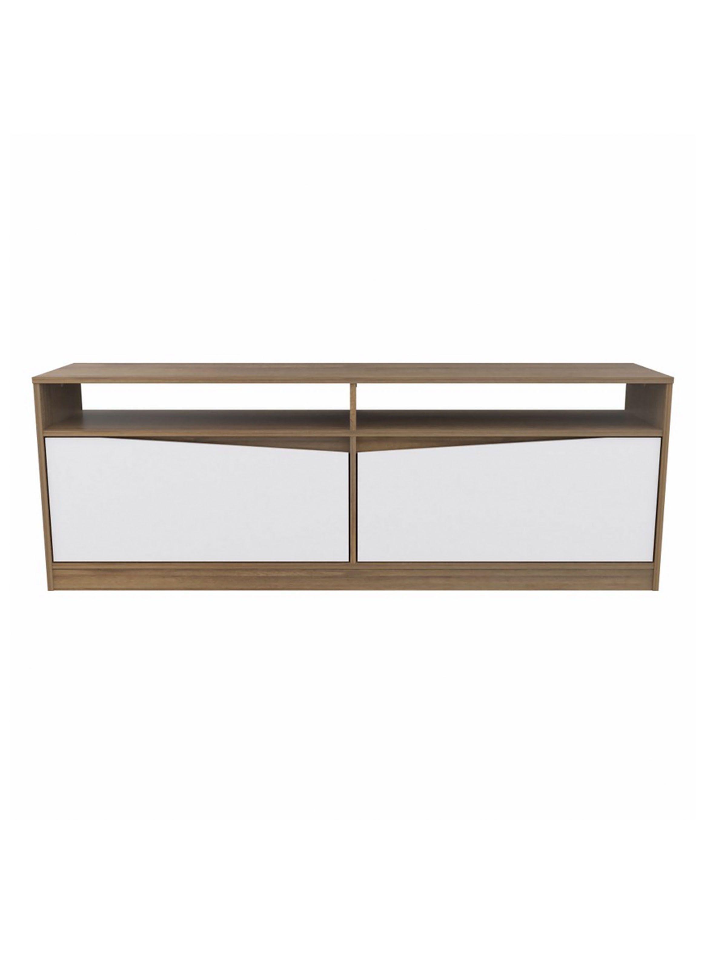 Rack de TV hasta 60"  56,5 x 160 x 36 cm cm Amaretto/Blanco-4