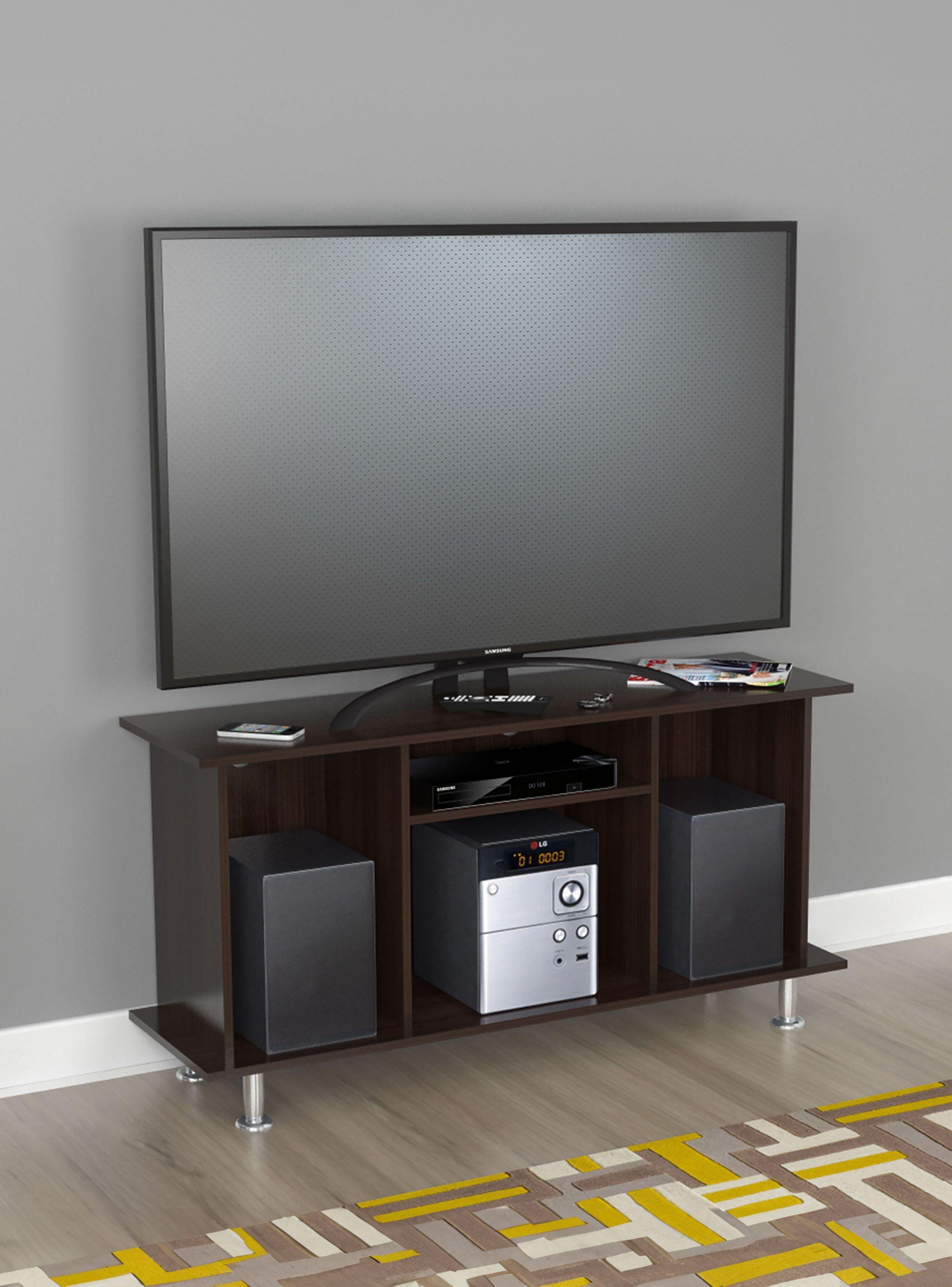 Rack de TV 50  " Wengue  61cm x 120cm x 35cm-4