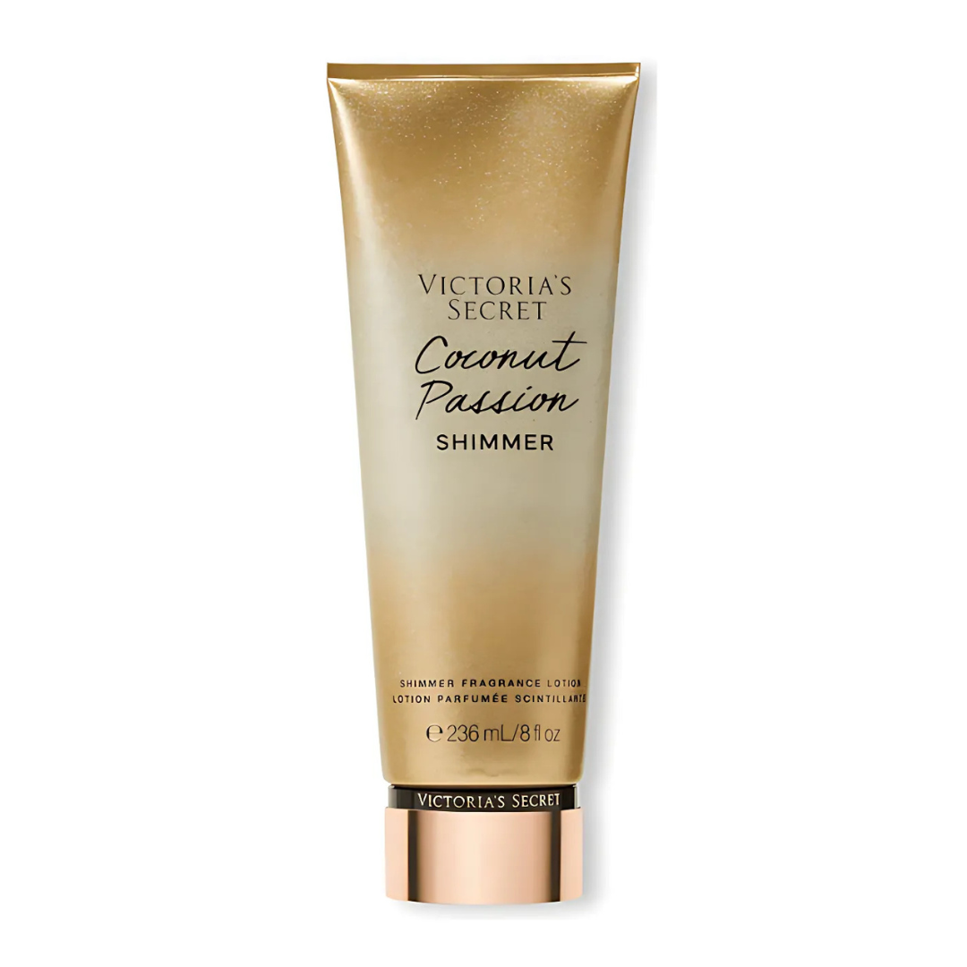 Victoria s Secret Loci n Shimmer Coconut Passion Coco Vainilla Brillo Piel Hidratante Mujer 236ml-0