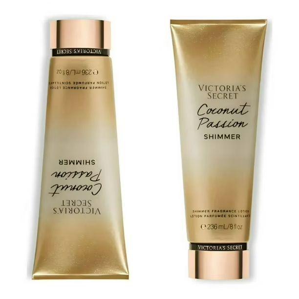 Victoria s Secret Loci n Shimmer Coconut Passion Coco Vainilla Brillo Piel Hidratante Mujer 236ml-1