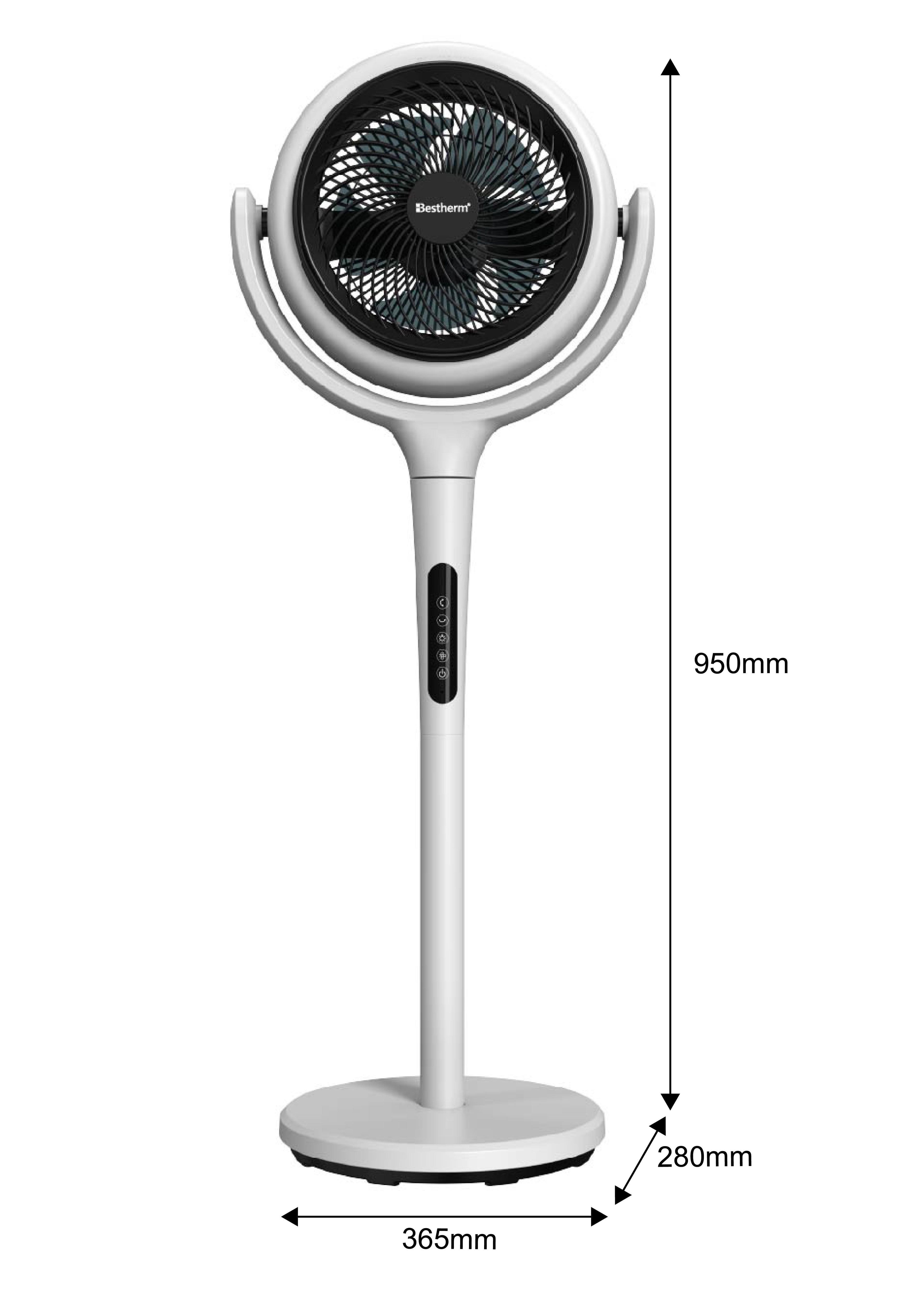 Ventilador ECO y silencioso de 8 pulg 2 en 1-4