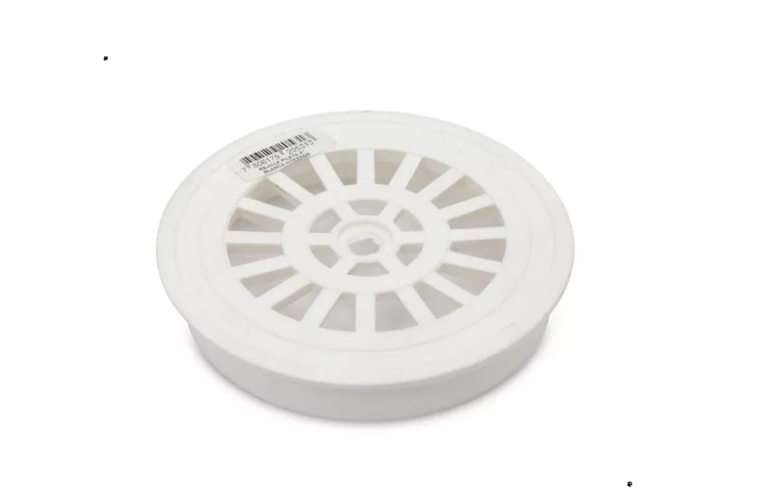 Rejilla Pileta  Desague Plastica Blanca Medidas 11.5x11.5 Centimetros-0