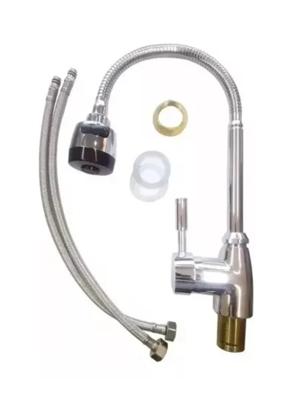 Llave Monomando Lavaplatos Cuello Flexible-1