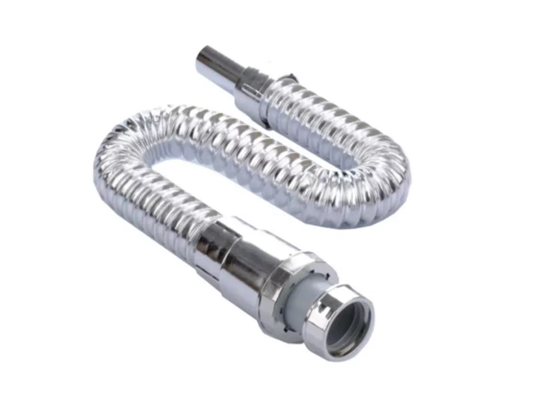 Desague Sifon Manguera Corrugado Cromado-1