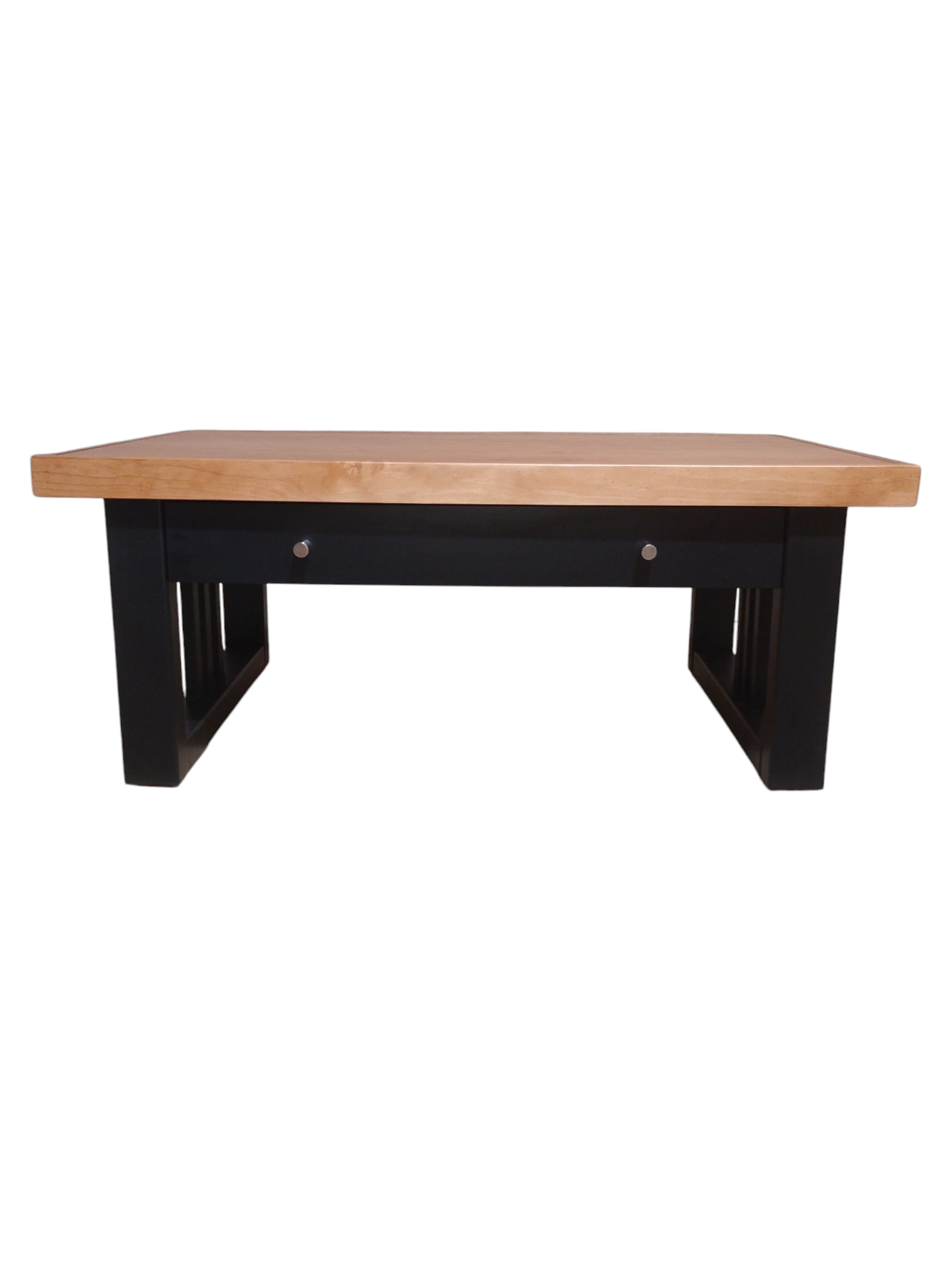 Mesa de centro de 1000, modelo Caburgua, bicolor Negro/Caramela.-0